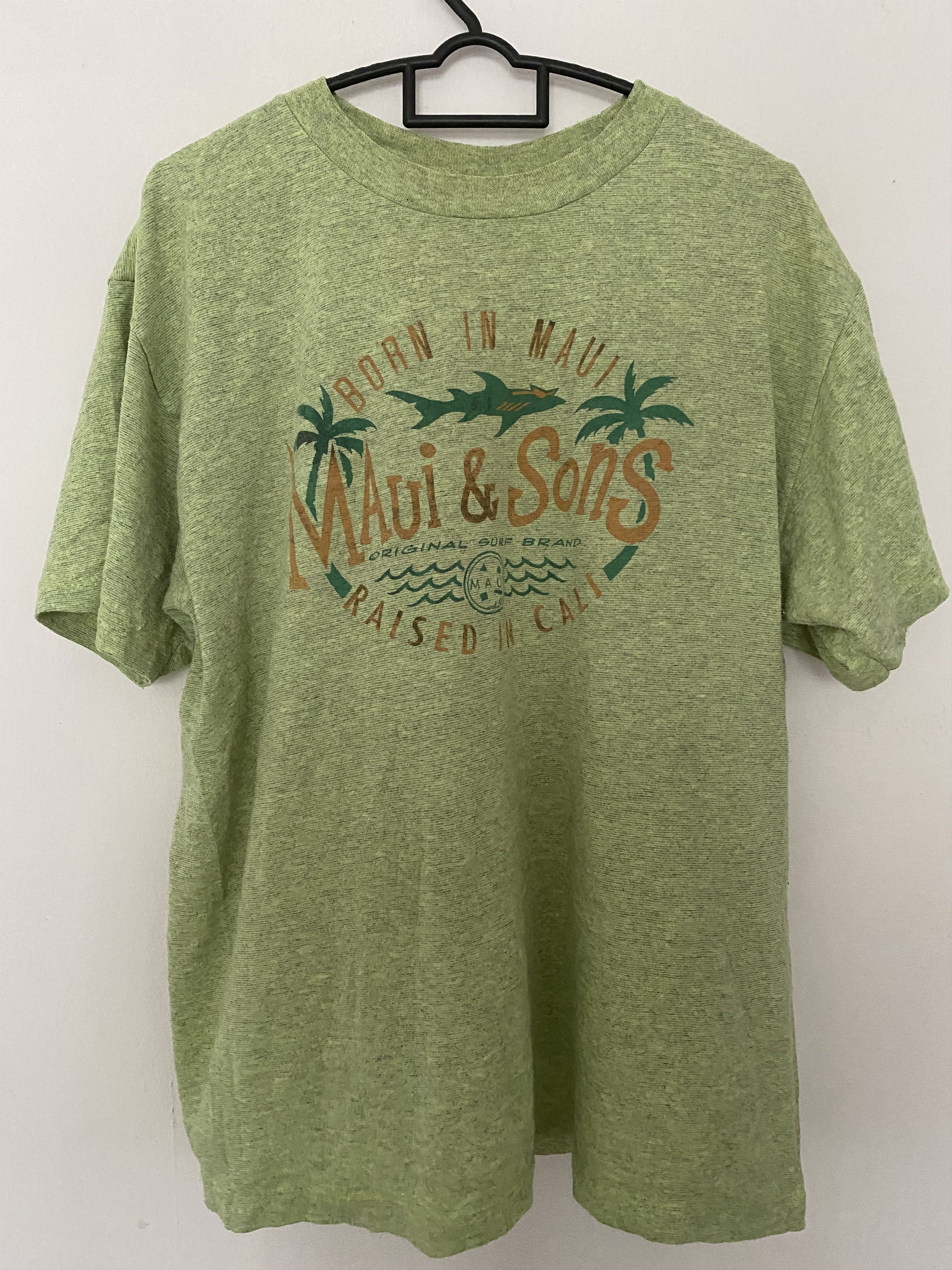 Maui and Sons Vintage Maui&Sons Surf Born In Maui Shirts Size US XL / EU 56 / 4 - 1 Thumbnail