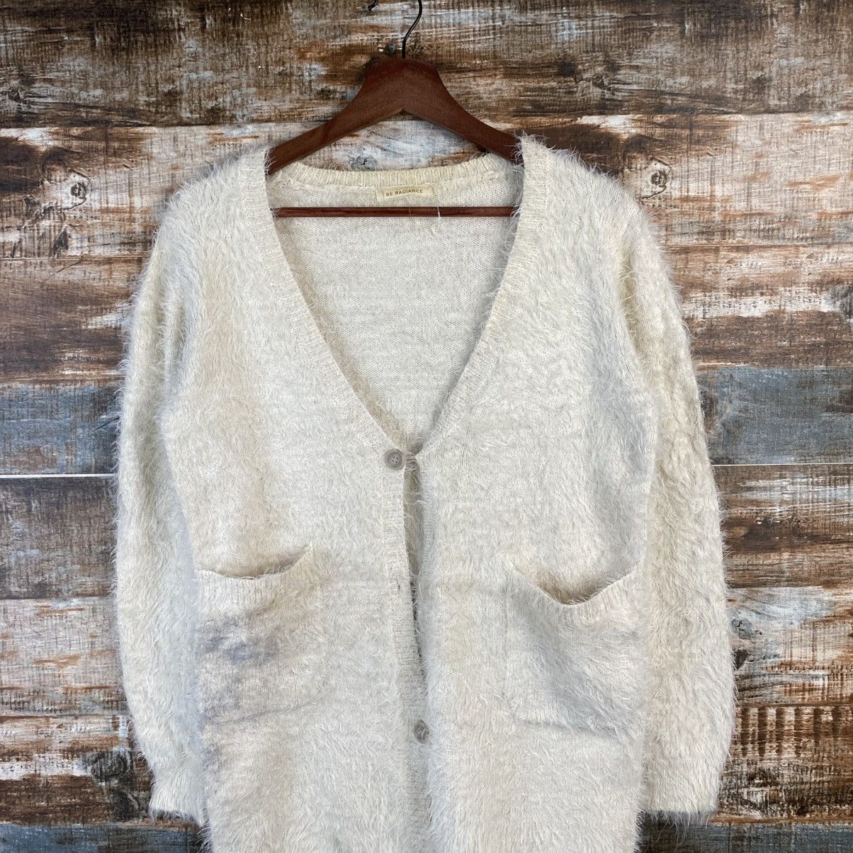 Japanese Brand DL Be Radiance Cream Mohair Shag Shaggy Knitwear #c1050 Size M / US 6-8 / IT 42-44 - 2 Thumbnail