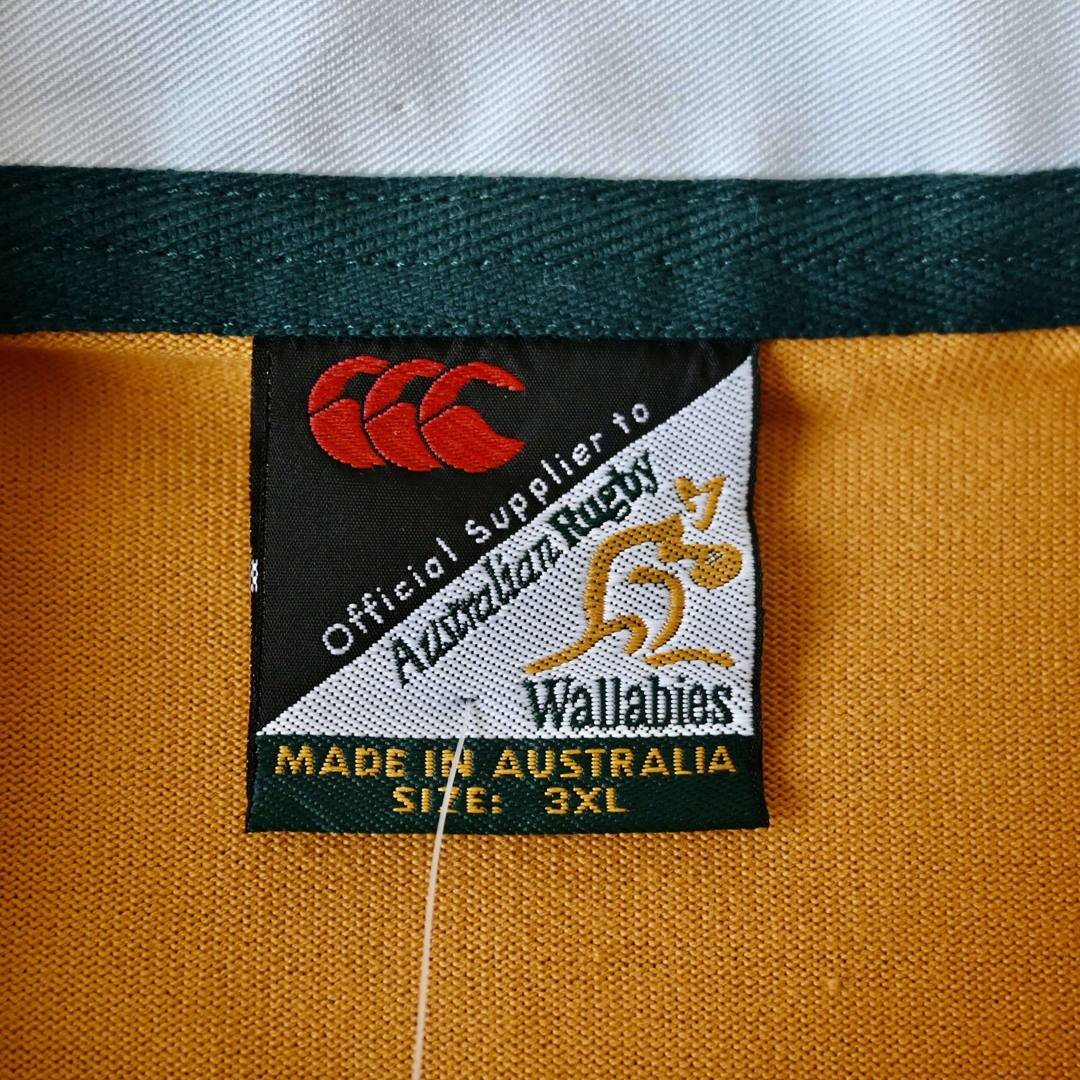 Canterbury of New Zealand DEADSTOCK, VTG 2003 Canterbury Australia Union rugby shirt Size US XXL / EU 58 / 5 - 11 Thumbnail