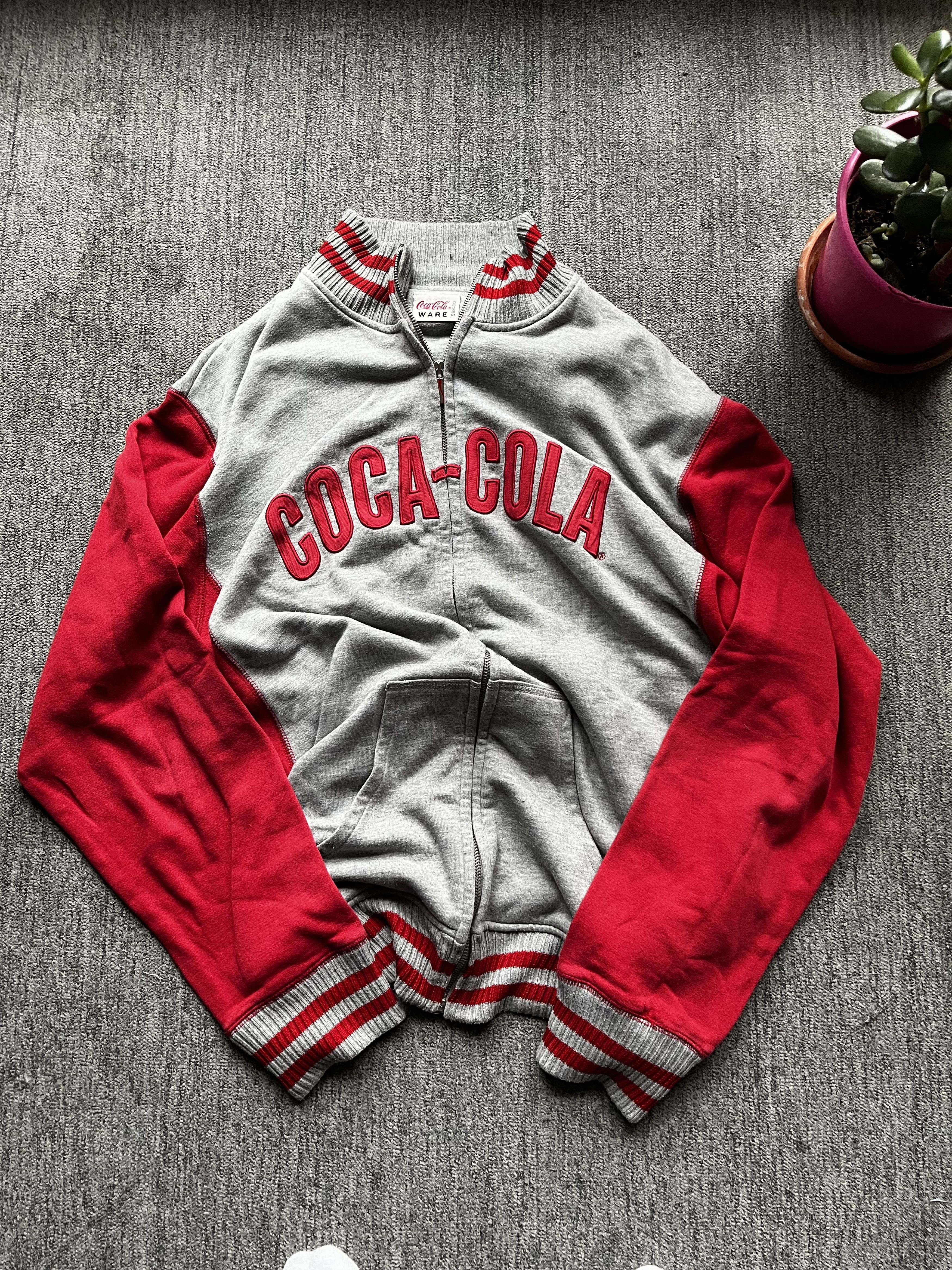 Coca Cola Rare vintage coca cola zip through sweater Size US XL / EU 56 / 4 - 1 Thumbnail