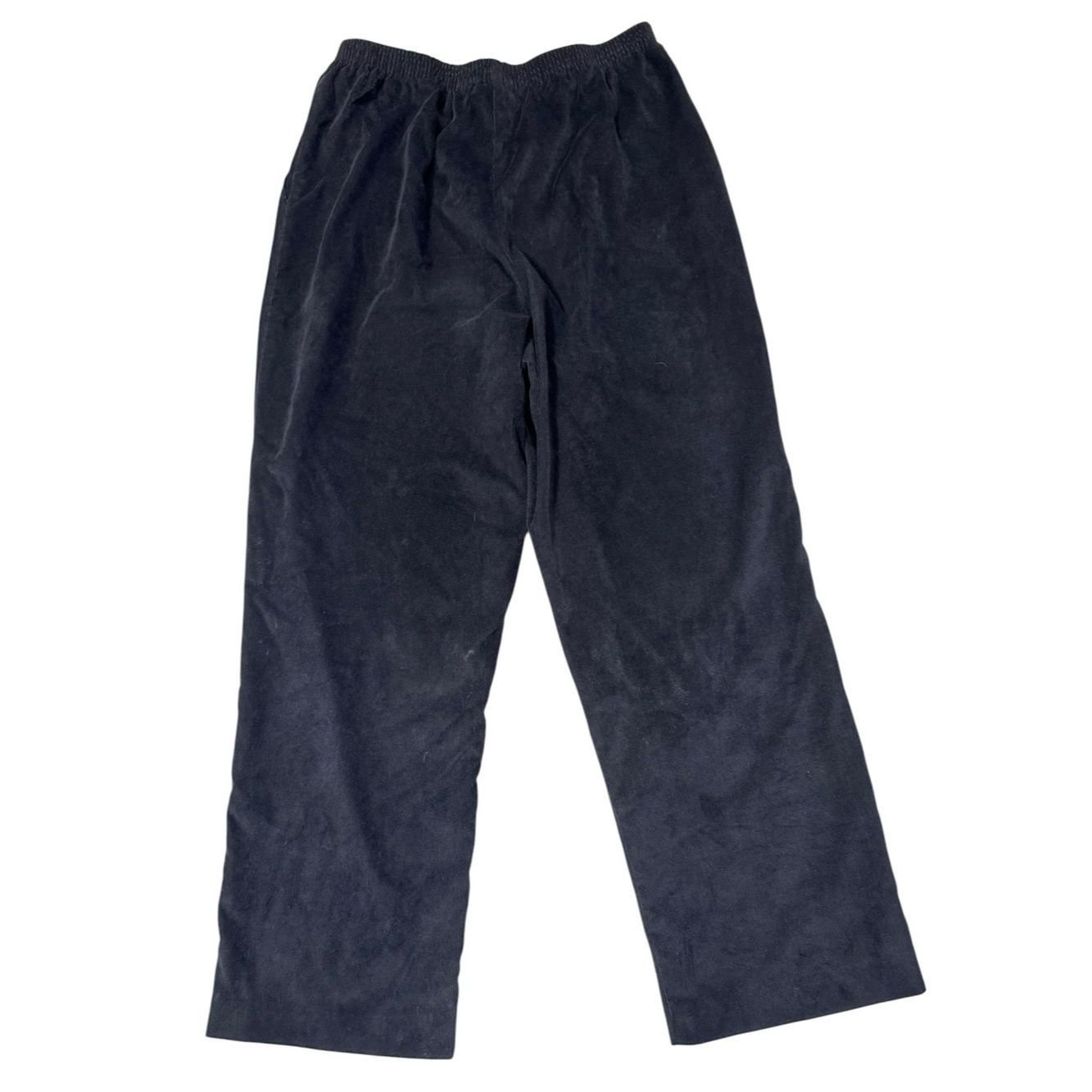 Other Alfred Dunner Sleek Corduroy Pull-on Black Pants Size 16 Size 38" / US 16 / IT 52 - 4 Thumbnail