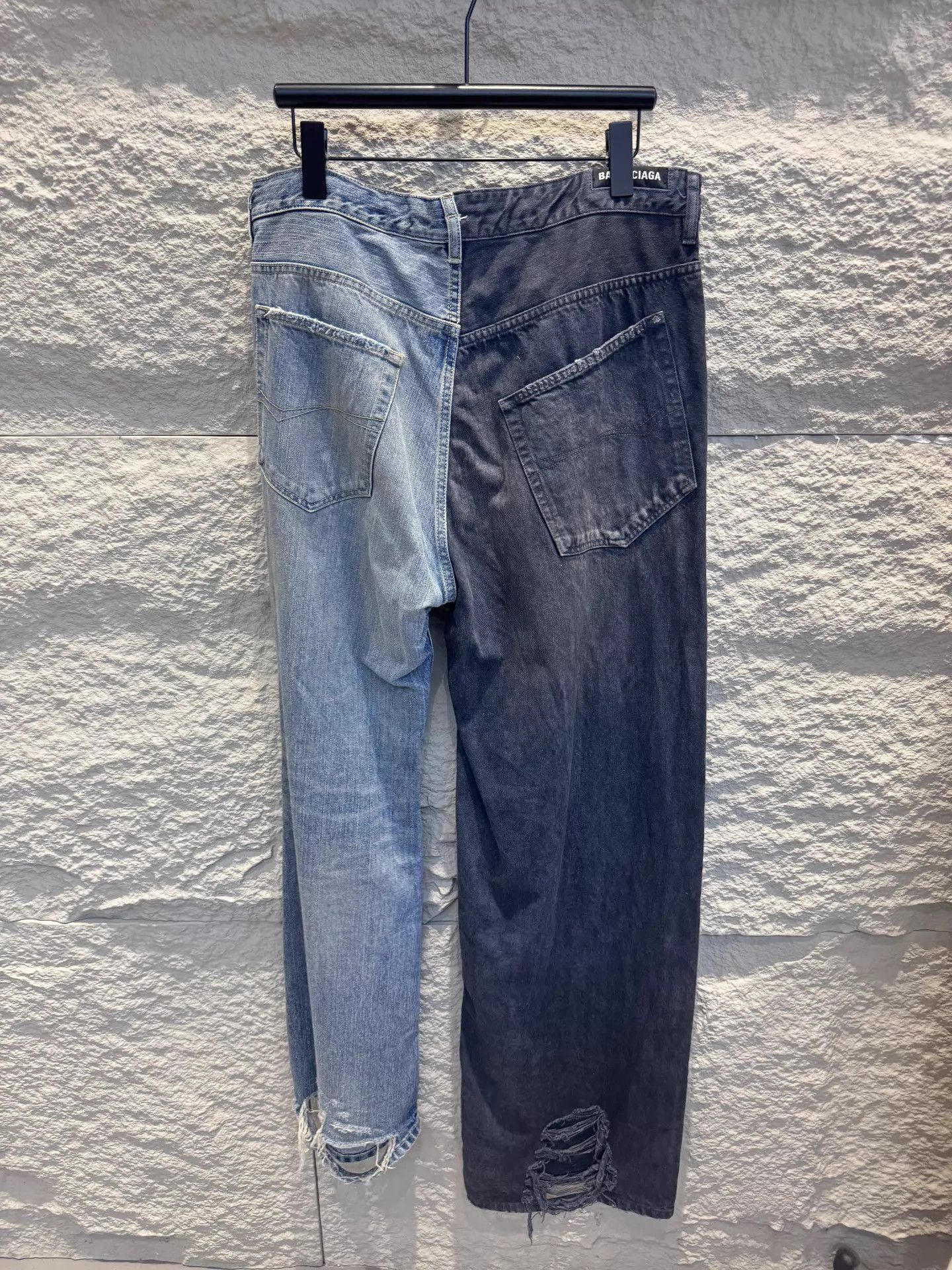 Balenciaga Balenciaga 24FW Color-Blocked Unisex S Jeans Size US 30 / EU 46 - 3 Thumbnail