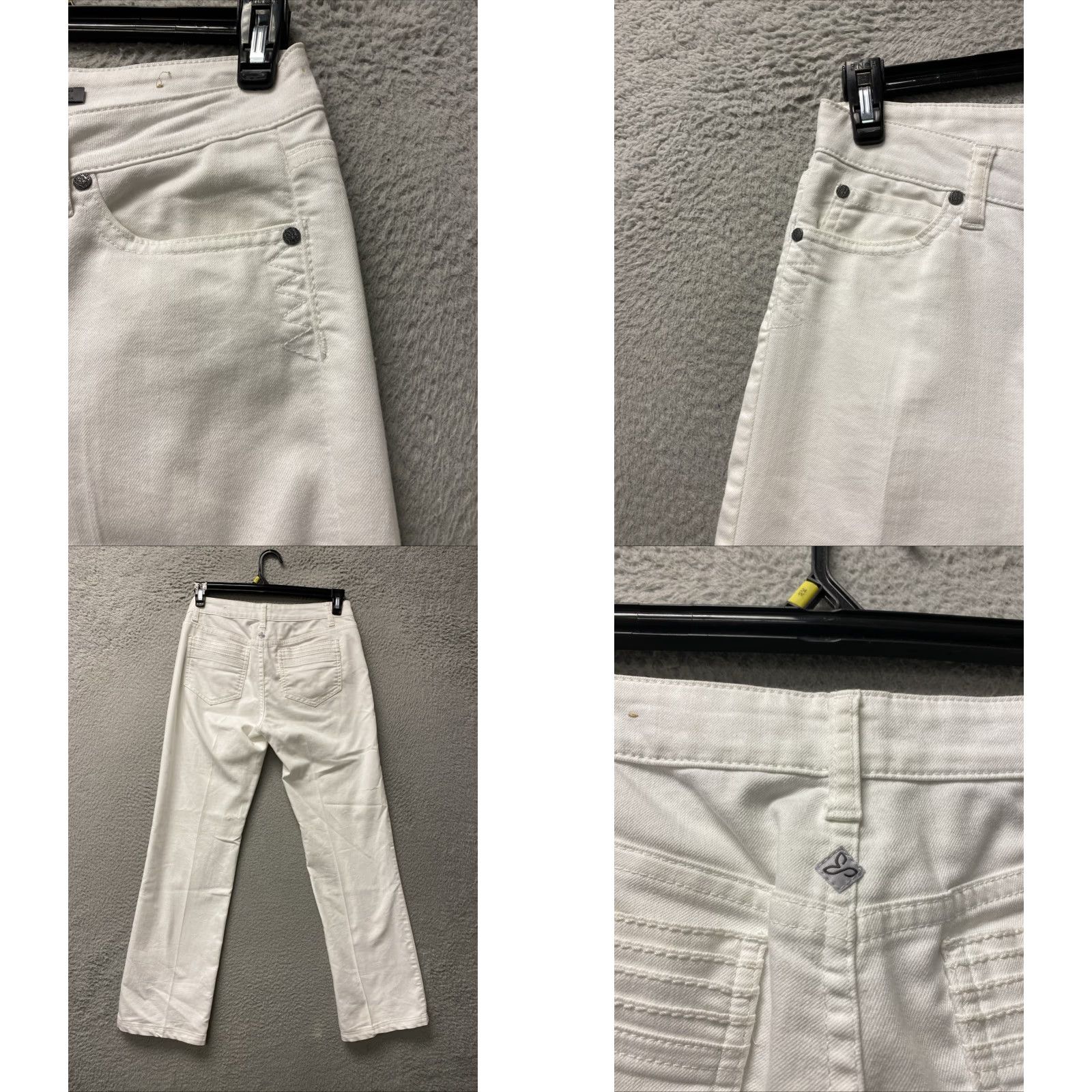 Prana prAna Jeans Chino Pant Women’s 30x30 White Boot Cut Pockets Size 30" / US 8 / IT 44 - 8 Thumbnail