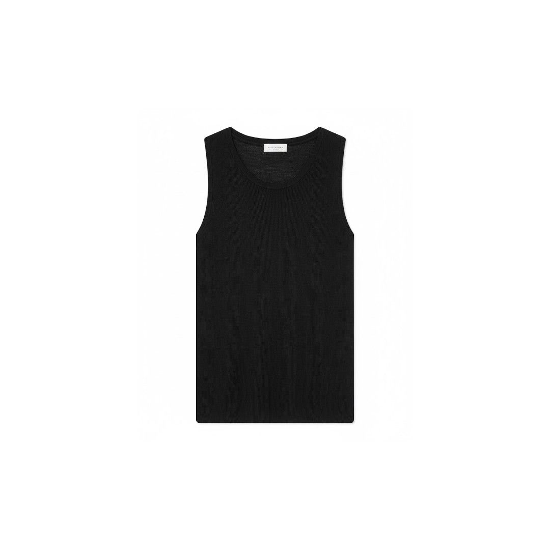 Saint Laurent Paris oc11z1025 Tank Top in Wool in Black Size M / US 6-8 / IT 42-44 - 1 Preview