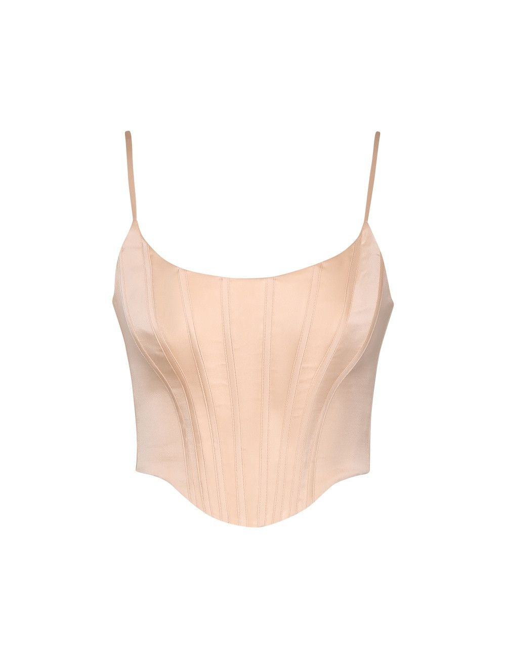 Zimmermann oc11z0425 Silk Corset Top in Beige Size S / US 4 / IT 40 - 1 Thumbnail