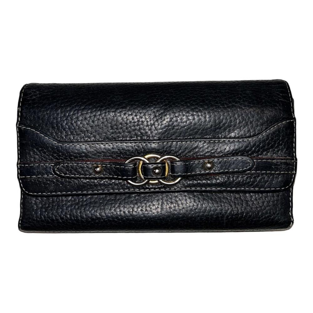 Wilsons Leather Wilsons Leather l Black Leather Folding Wallet Size ONE SIZE - 1 Thumbnail