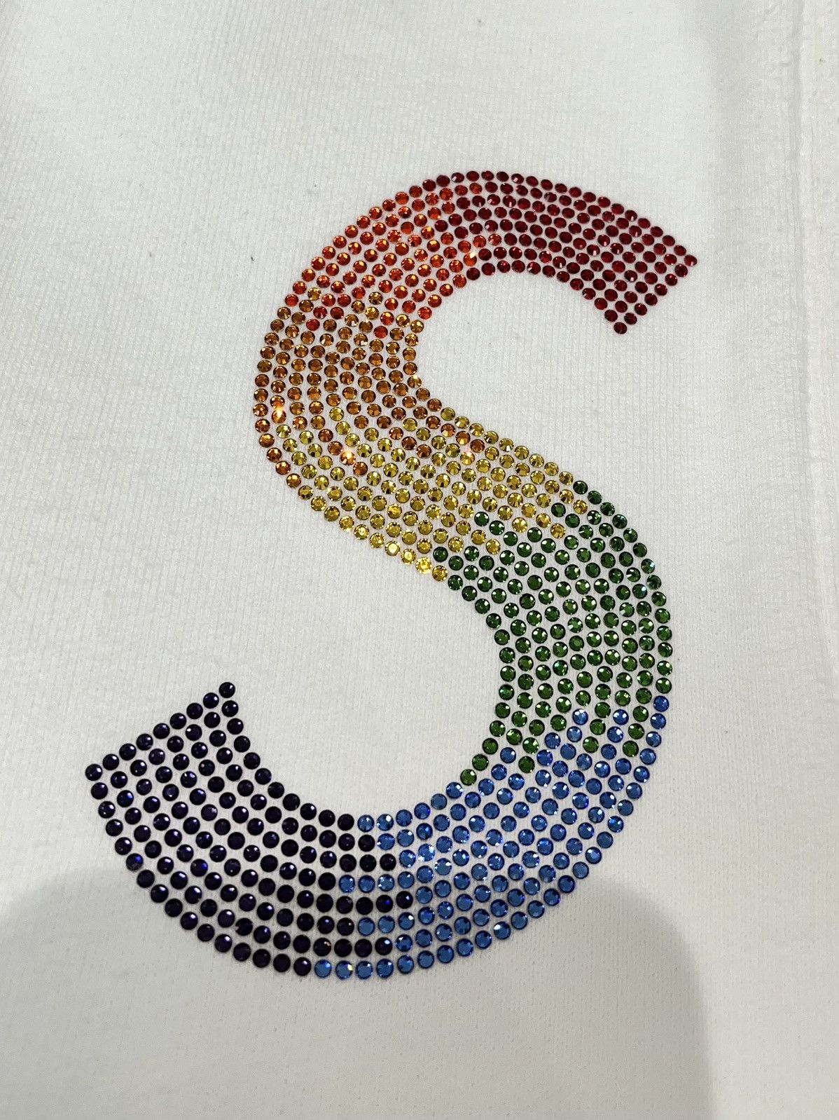 Supreme × Swarovski Supreme x Swarovski S Logo Sweatpants White Size US 32 / EU 48 - 3 Thumbnail