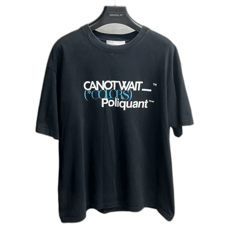 Balenciaga CANOTWAIT Black Logo Print Short Sleeve TShirt-2505 Size US S / EU 44-46 / 1 - 1 Thumbnail