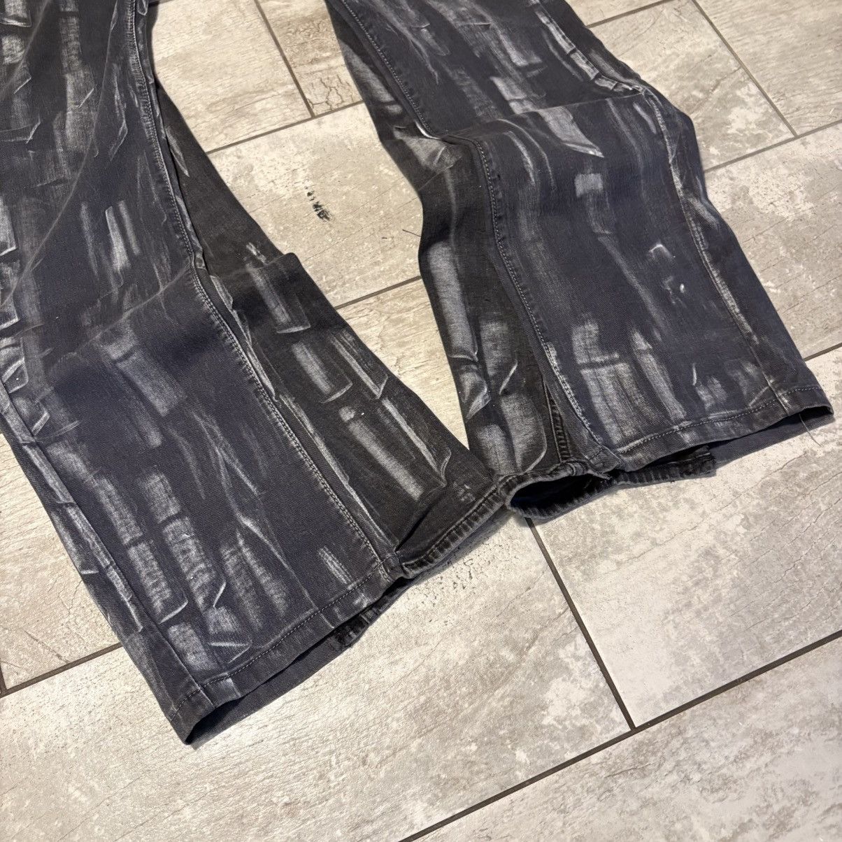 Japanese Brand custom wax bootcut jeans Size US 30 / EU 46 - 2 Thumbnail
