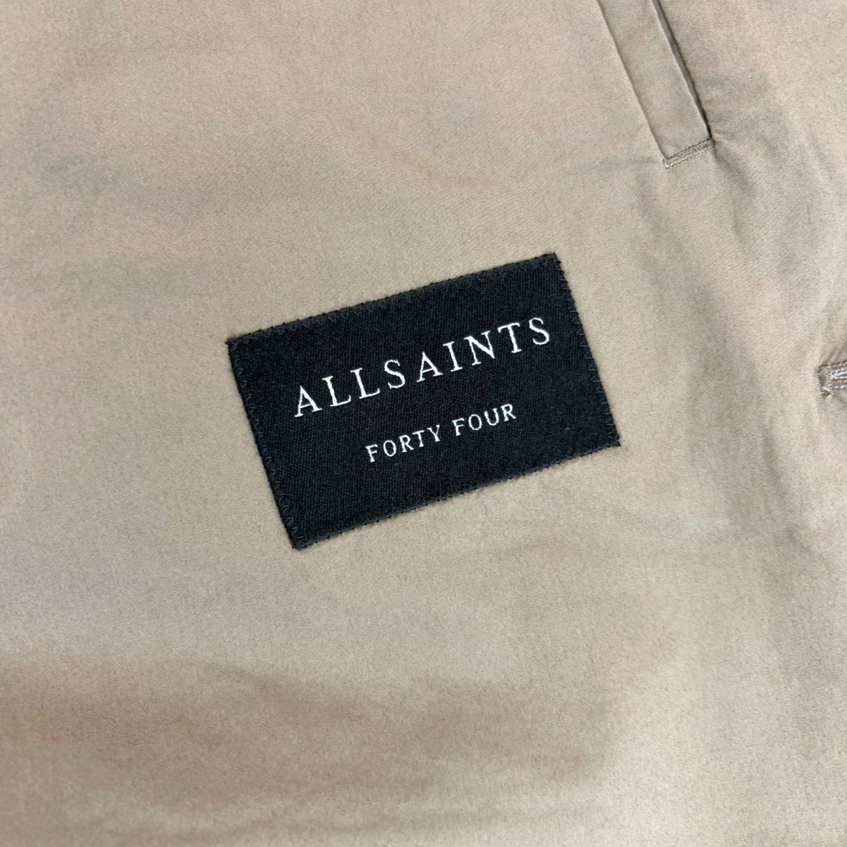 Allsaints VINTAGE AllSaints Blazer Sports Coat Brown Men 44 Cotton 2-Button Front NWOT Size 44R - 2 Thumbnail