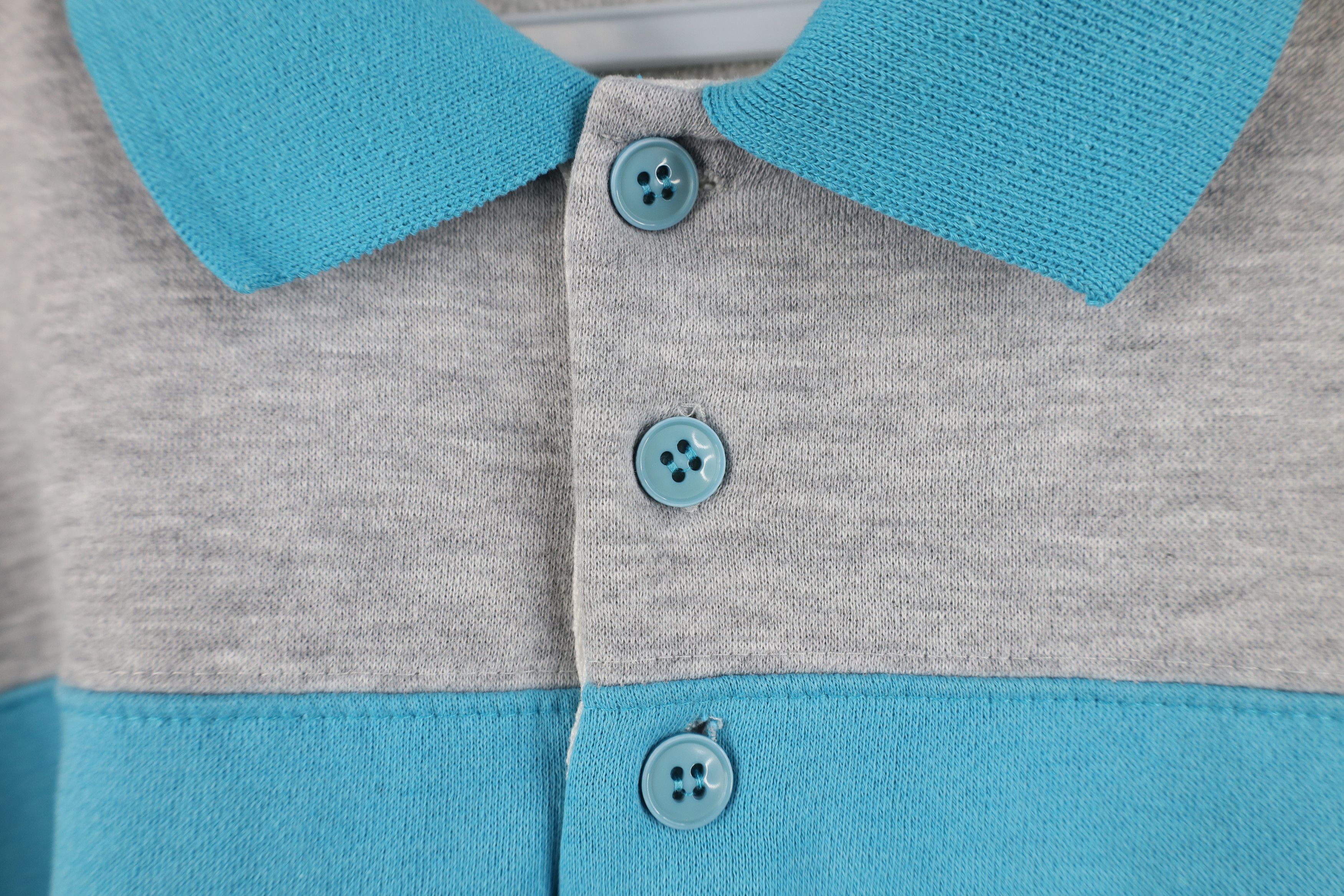 Vintage Vintage 90s Streetwear Block Collared Pullover Sweatshirt Size XL / US 12-14 / IT 48-50 - 5 Thumbnail