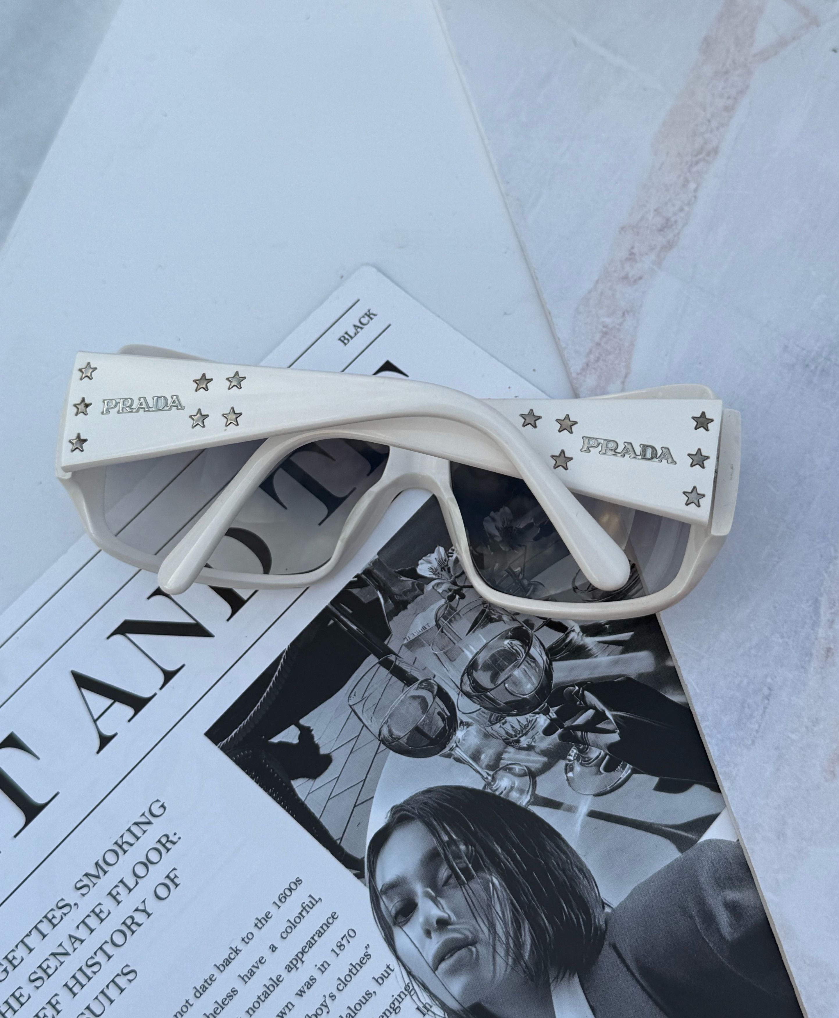 Prada Prada sunglasses SPR19G Vintage Sunglasses Stars Size ONE SIZE - 20 Thumbnail