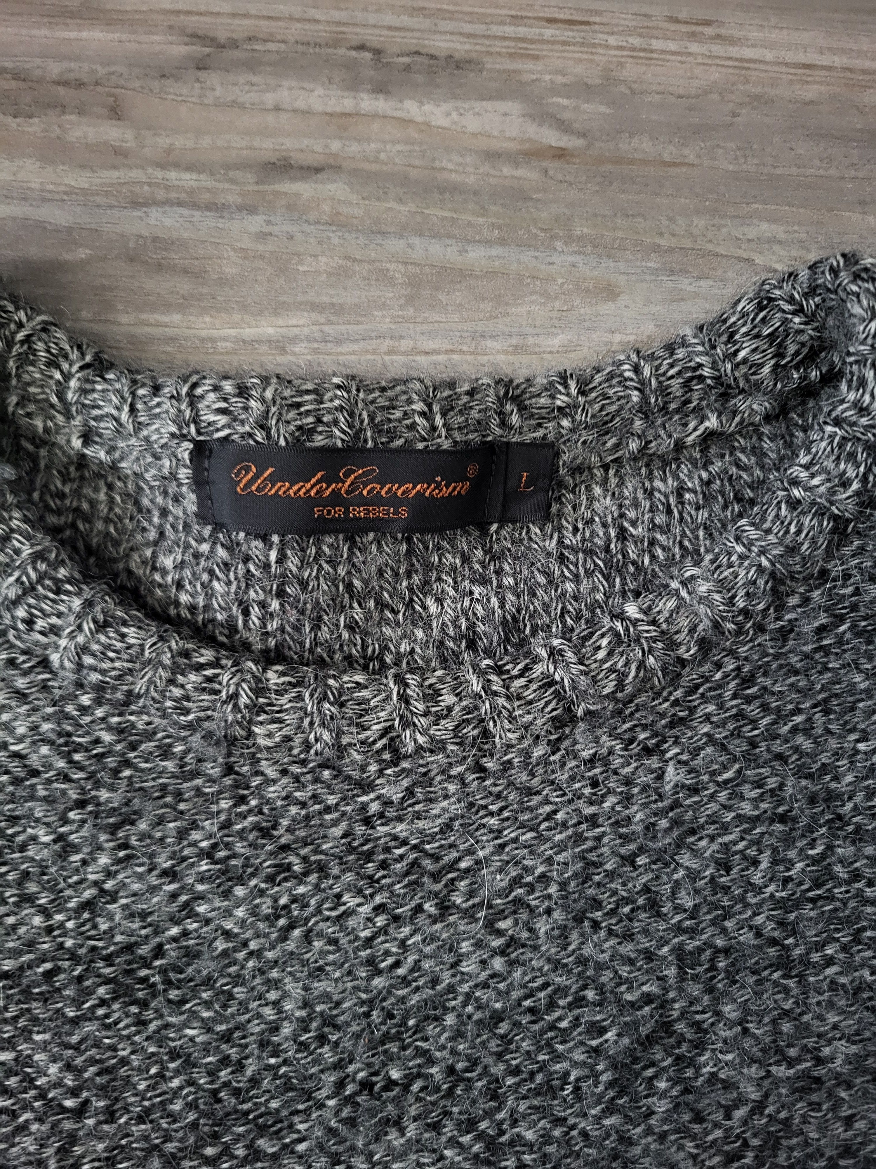 Undercover Undercover AW03 Wool Mesh Sweater Paper Doll Size US L / EU 52-54 / 3 - 5 Thumbnail