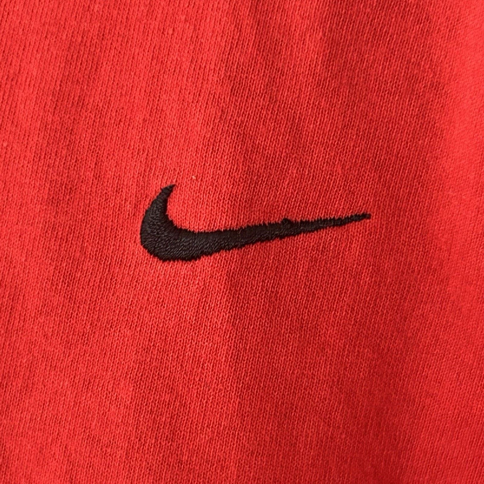 Nike Y2K Nike Ringer Tee XL Red Black Mini Swish Trim S/S USA Size US XL / EU 56 / 4 - 3 Thumbnail