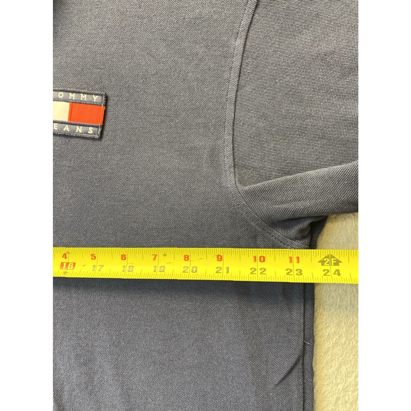 Tommy Hilfiger VINTAGE Tommy Hilfiger Polo Shirt Men XXL Solid Blue Golf Walking Classic Fit Size US XXL / EU 58 / 5 - 4 Thumbnail