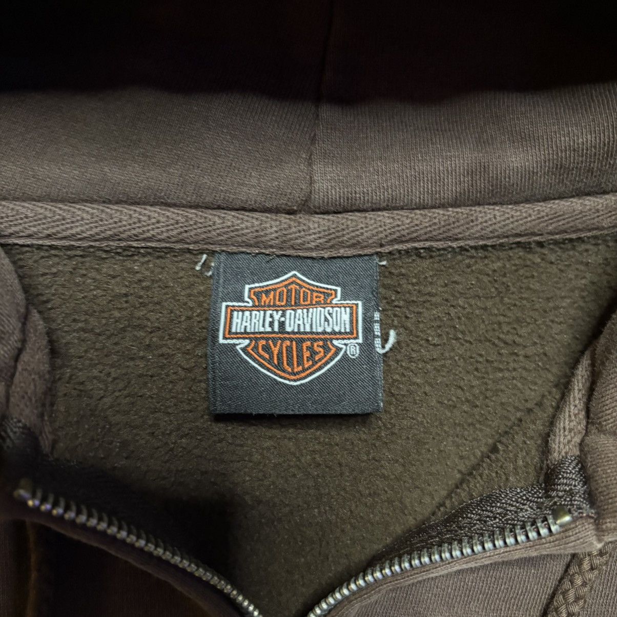 Harley Davidson Y2K Harley Davidson Flame Sleeve Zip Up Hoodie Size US L / EU 52-54 / 3 - 8 Thumbnail