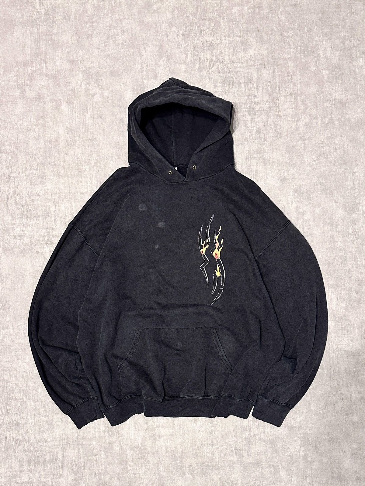 Affliction × Vintage Crazy Vintage Affliction Tribal Hoodie Y2K Goth Size US XL / EU 56 / 4 - 1 Thumbnail