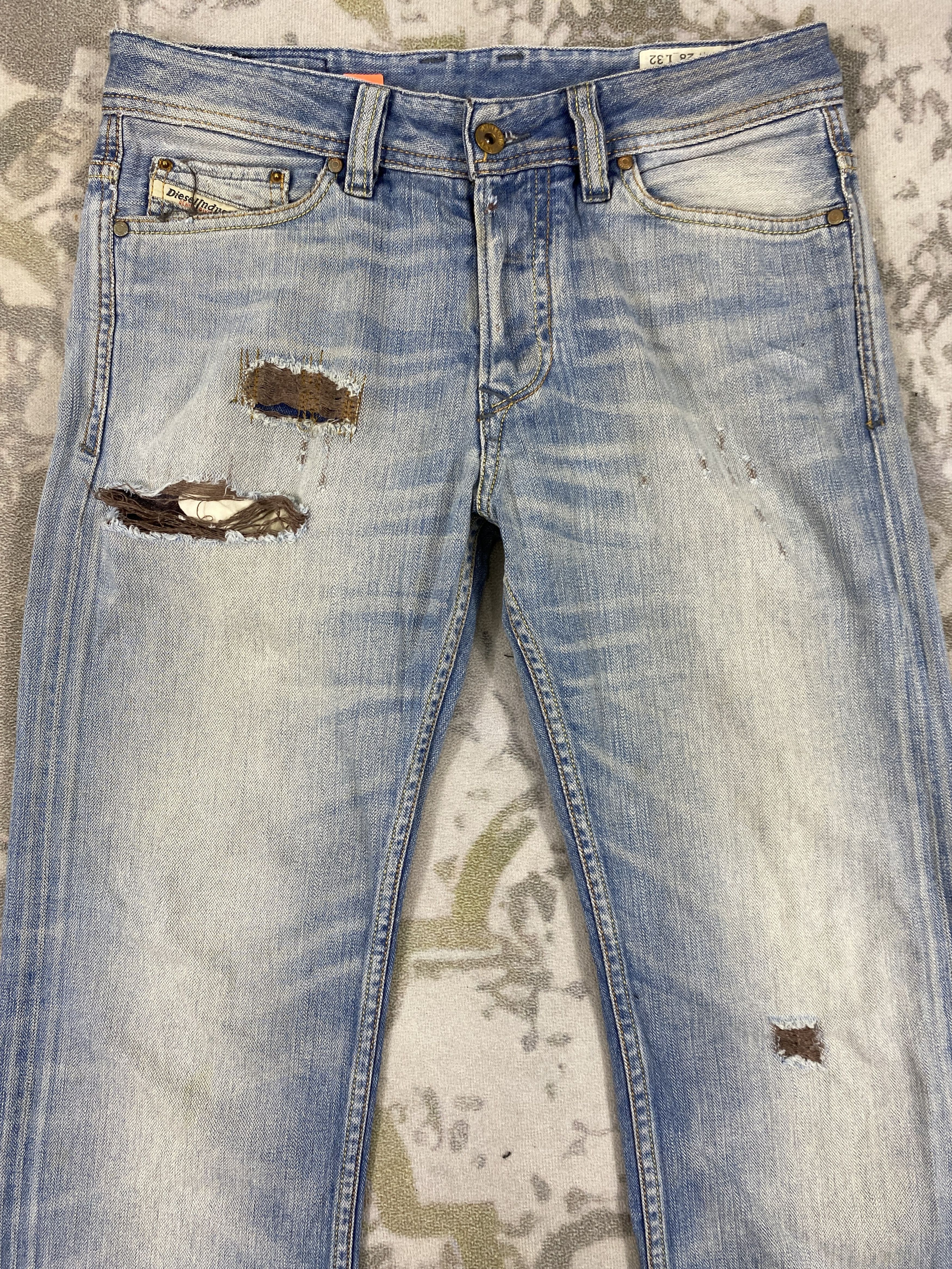 Japanese Brand Vintage Diesel Distressed Blue Jeans 31x30.5 Denim- JN3731 Size US 31 - 3 Thumbnail