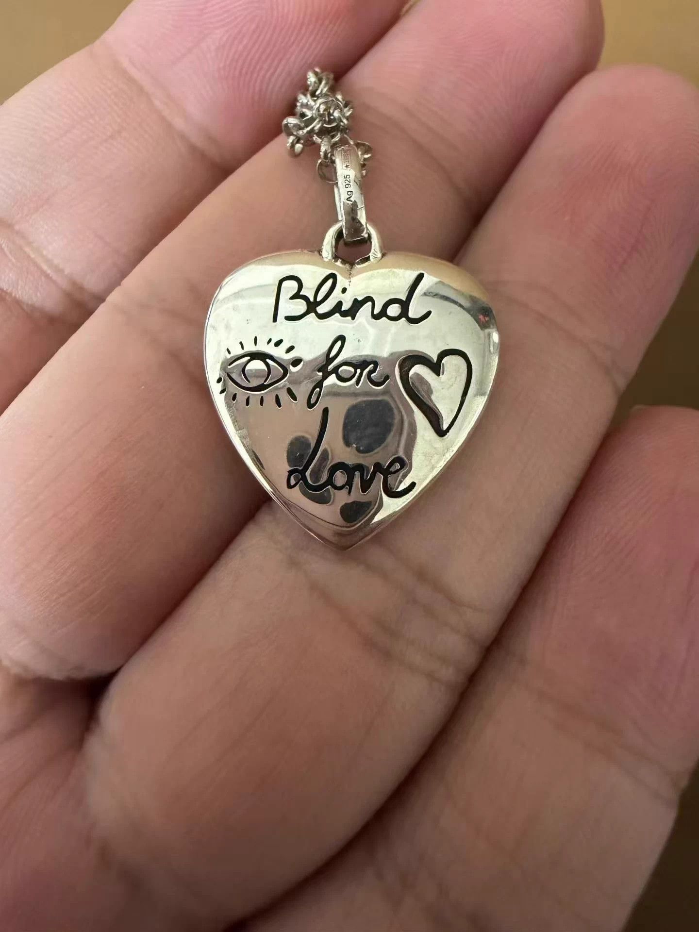 Gucci GUCCI Love Fearless Heart Necklace Size ONE SIZE - 2 Thumbnail