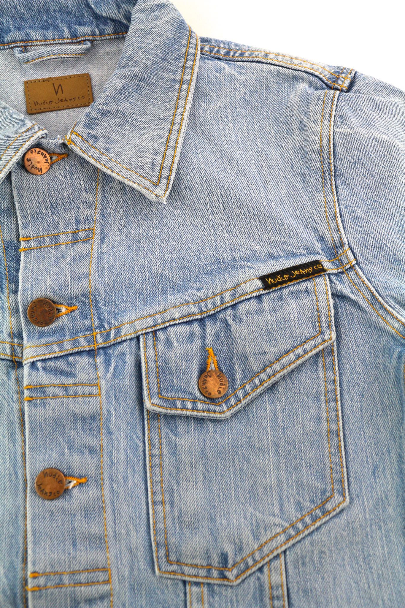 Nudie Jeans BILLY S Strumming Indigo Cotton Denim Blue Jacket 82449 Size US S / EU 44-46 / 1 - 6 Thumbnail