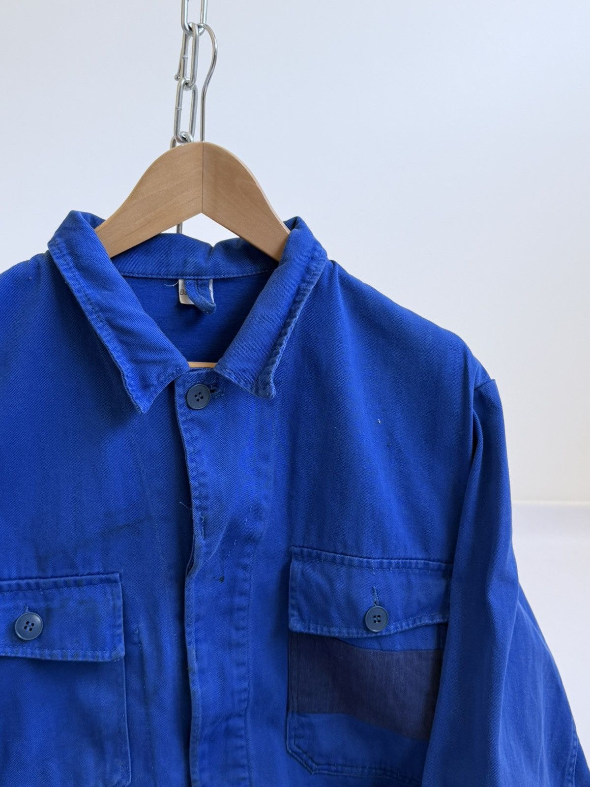 Le Laboureur Vintage 80s French Workwear Sanfor Chore Jacket Size US M / EU 48-50 / 2 - 3 Thumbnail