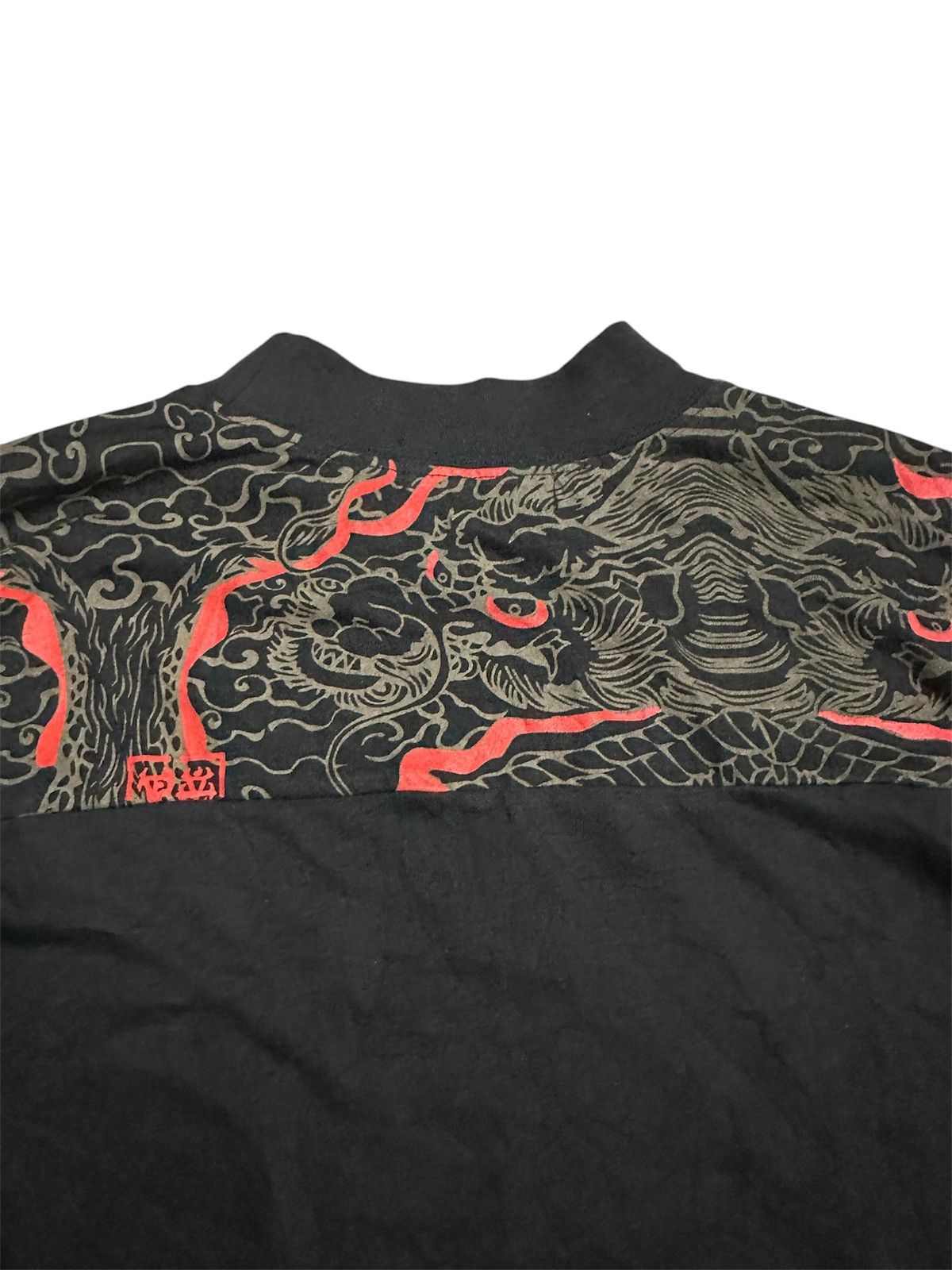 Japanese Brand 2000 Dragon Flame Long Sleeve Y2K Goa Lgb Jnco Sukajan Style Size US L / EU 52-54 / 3 - 2 Thumbnail