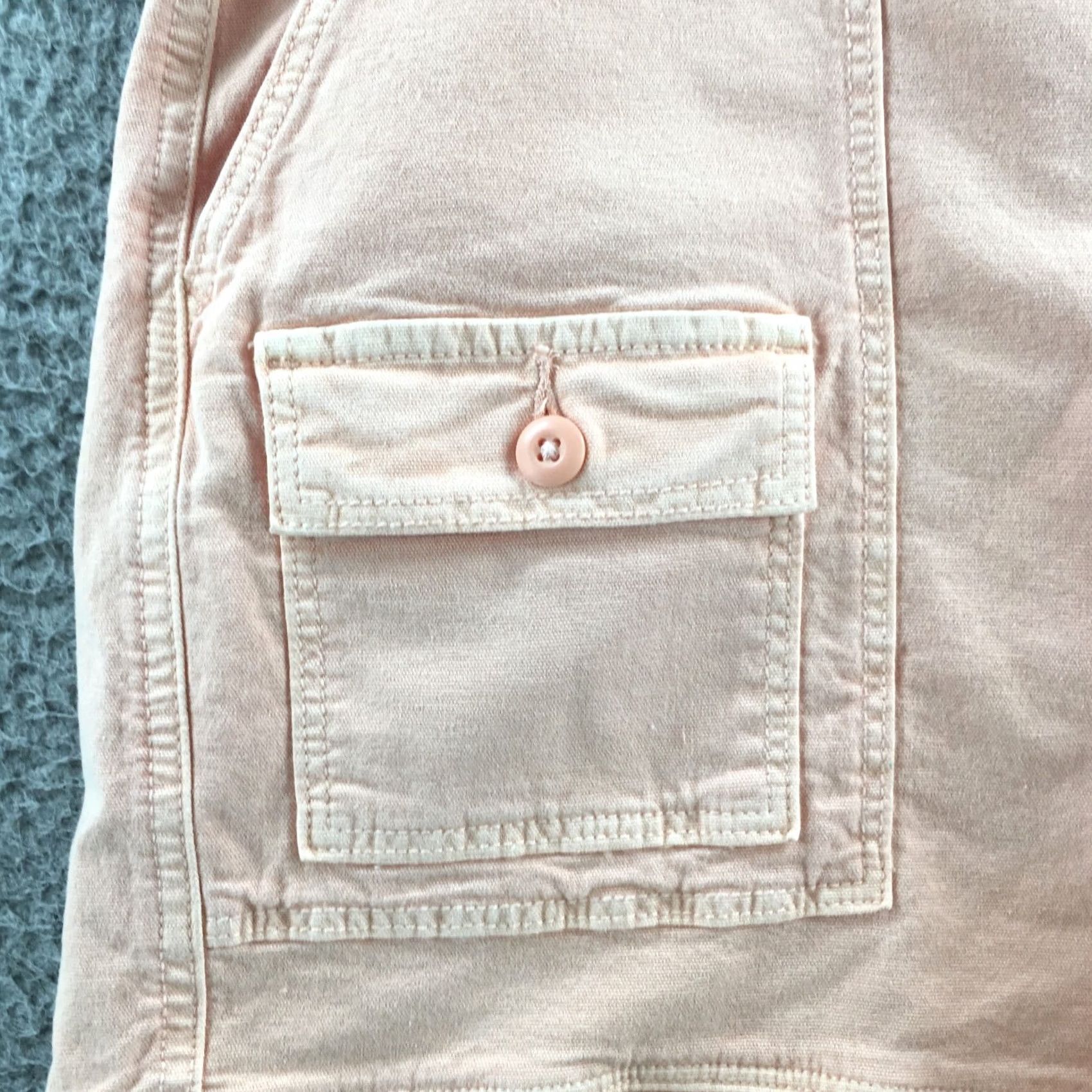 American Eagle Outfitters American Eagle Utility Shorts Womens 14 Pink Hi-Rise Zip Fly NEW Size 36" / US 14 / IT 50 - 4 Thumbnail