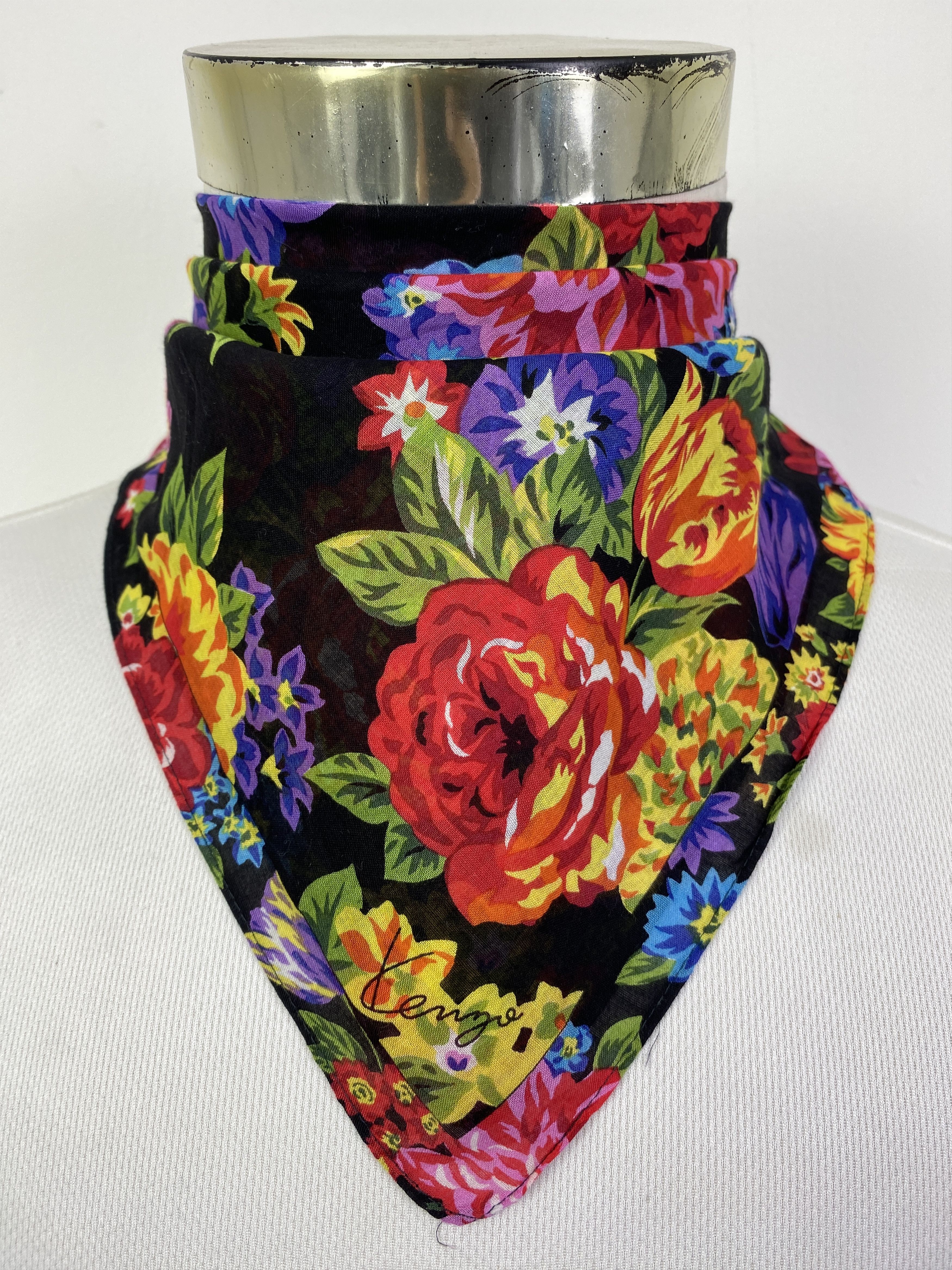 Kenzo Vintage Kenzo Floral Handkerchief / Neckerchief KT0003 Size ONE SIZE - 1 Thumbnail