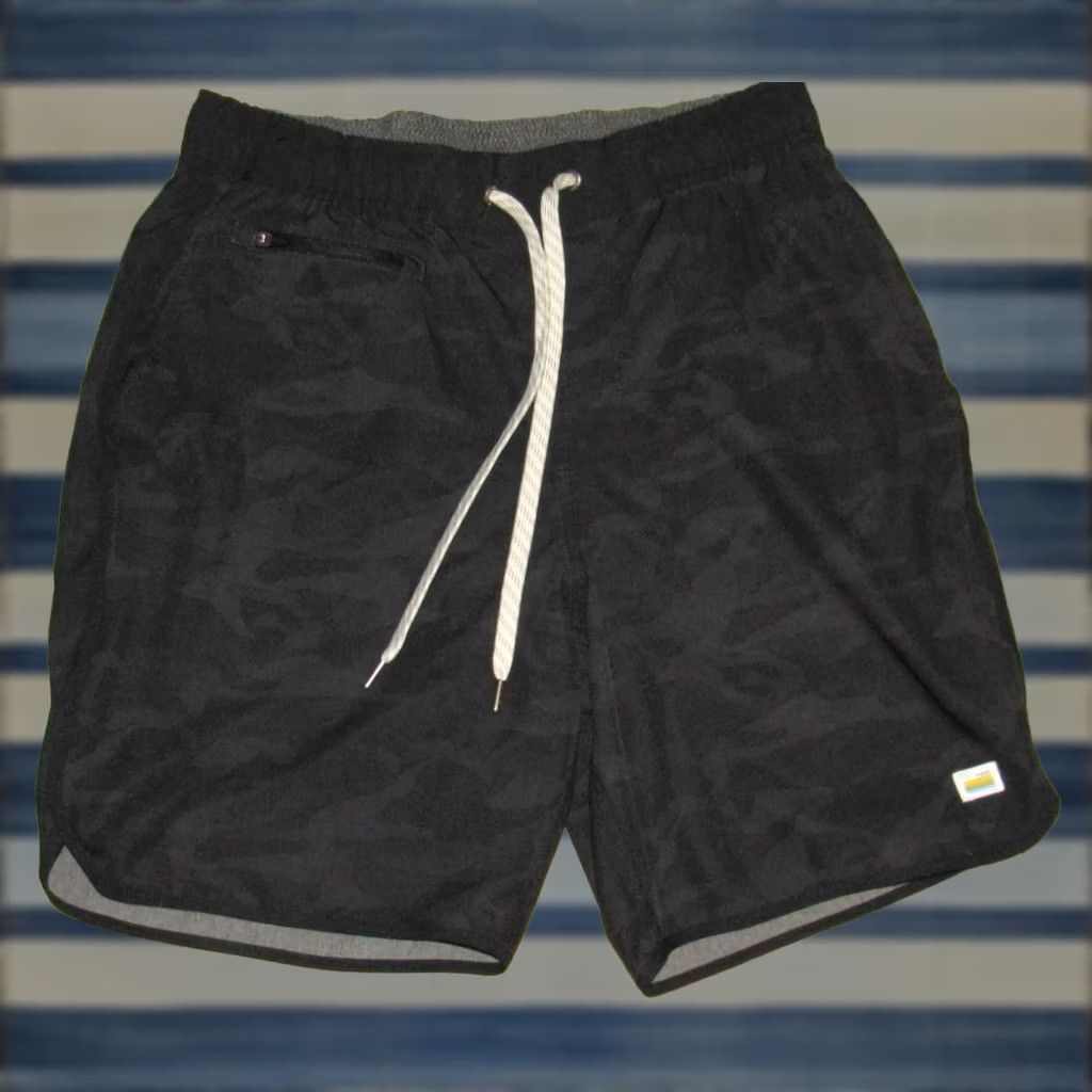 Vuori VUORI Bands Shorts 7" Unlined Black Camo Small Mens Size US 29 - 1 Thumbnail