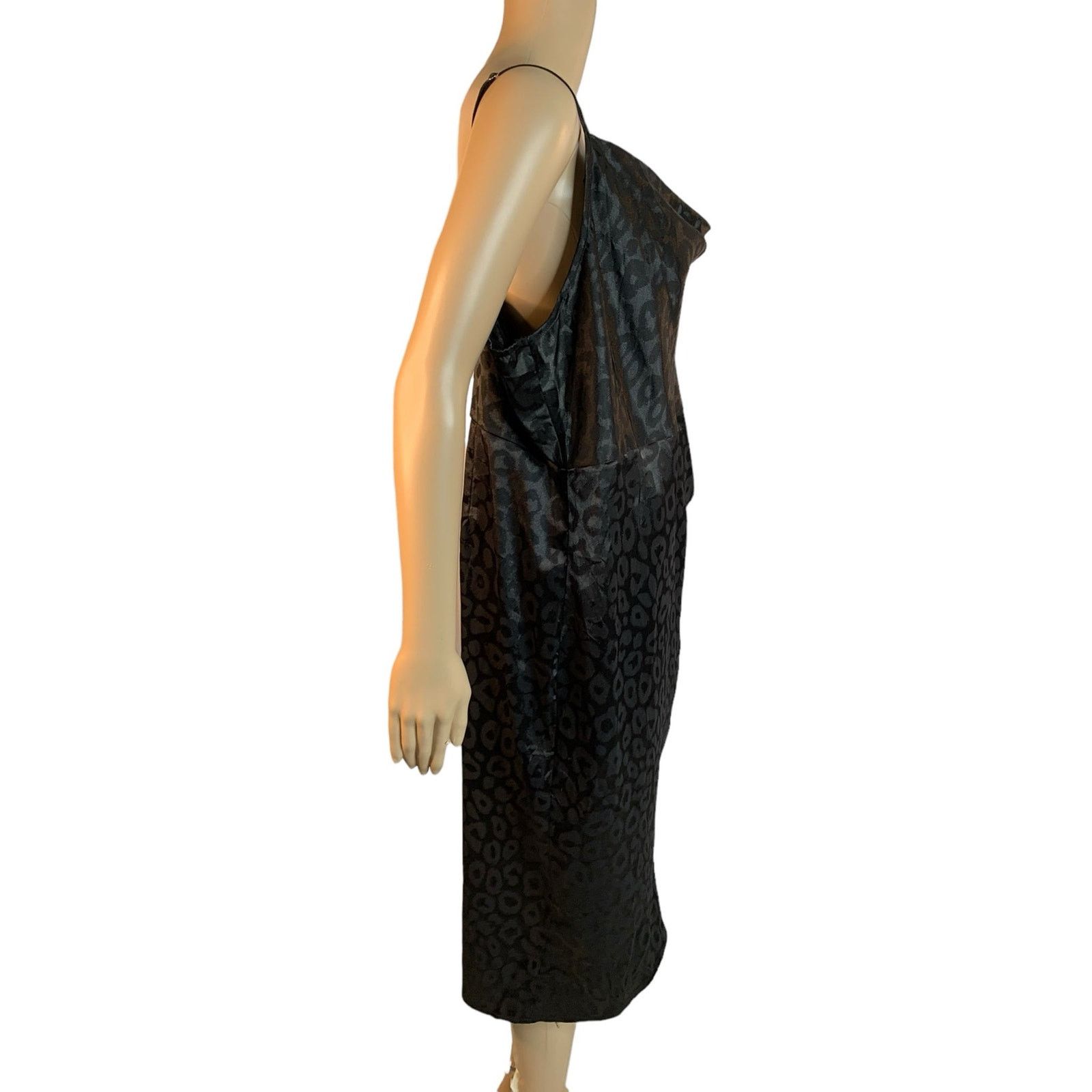 Shein SHEIN Womens 4X Black Leopard Nightdress Adjustable Straps Size 4XL / US 24-26 - 11 Thumbnail