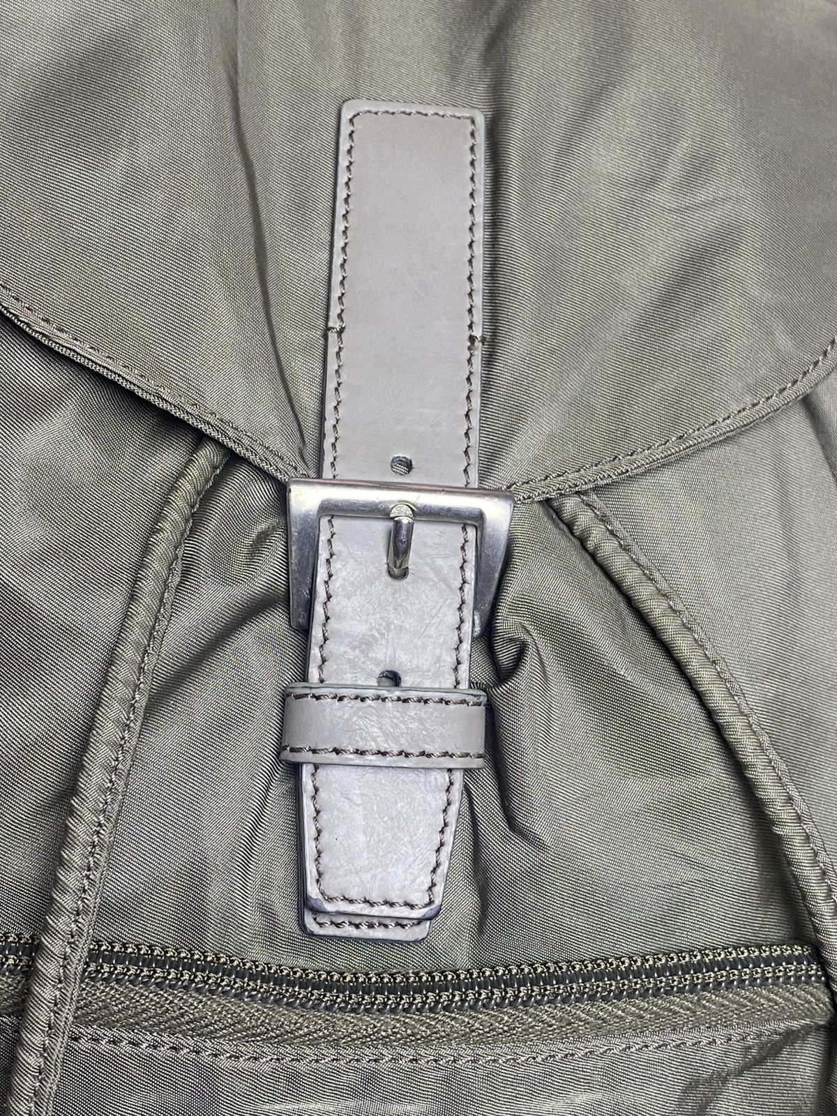 Prada Prada Tessuto Olive Green Nylon Backpack Size ONE SIZE - 12 Thumbnail