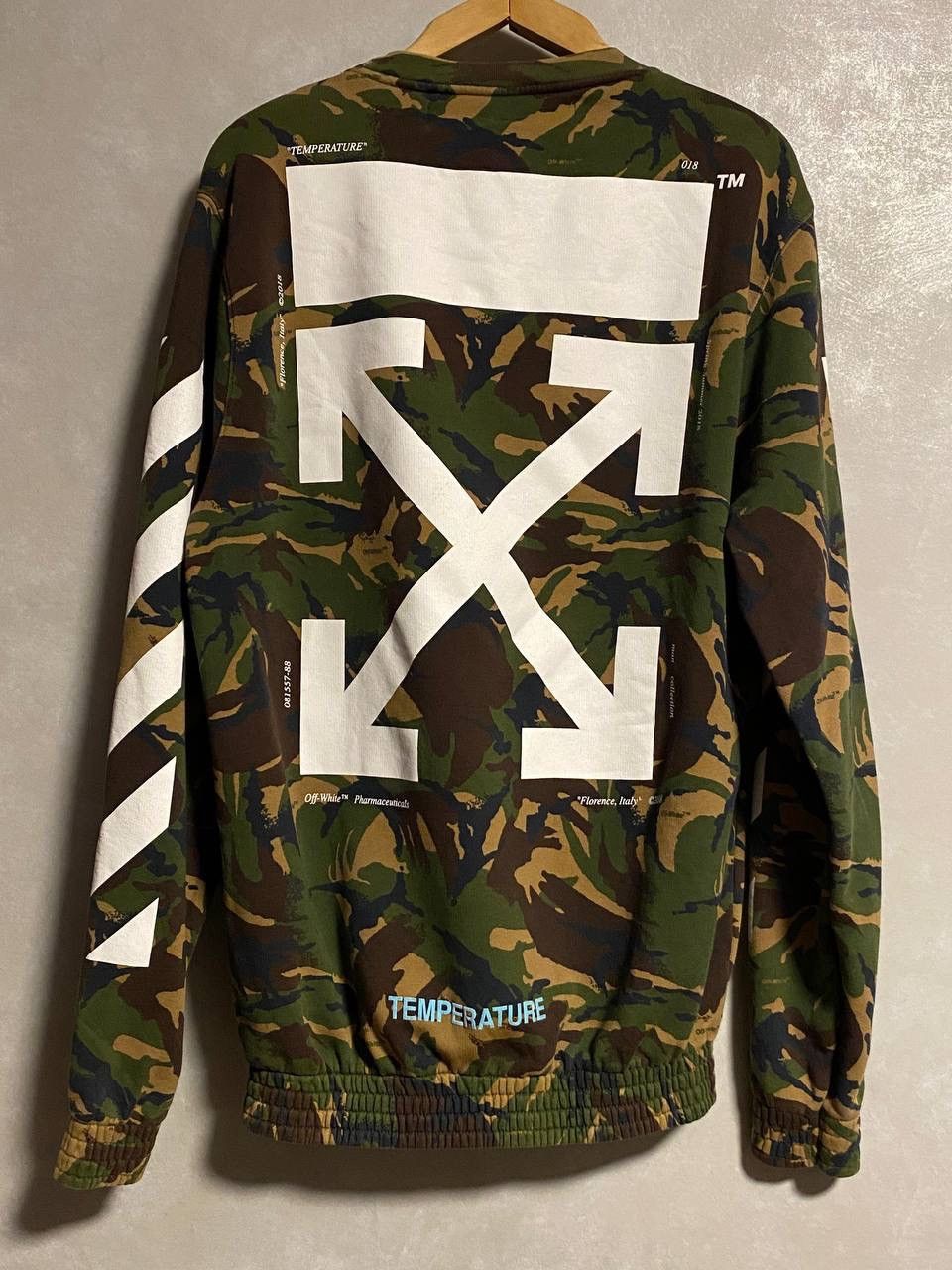Off-White OFF-WHITE Camo Print Tee Virgil Abloh Temperature T-shirt Size US S / EU 44-46 / 1 - 8 Thumbnail