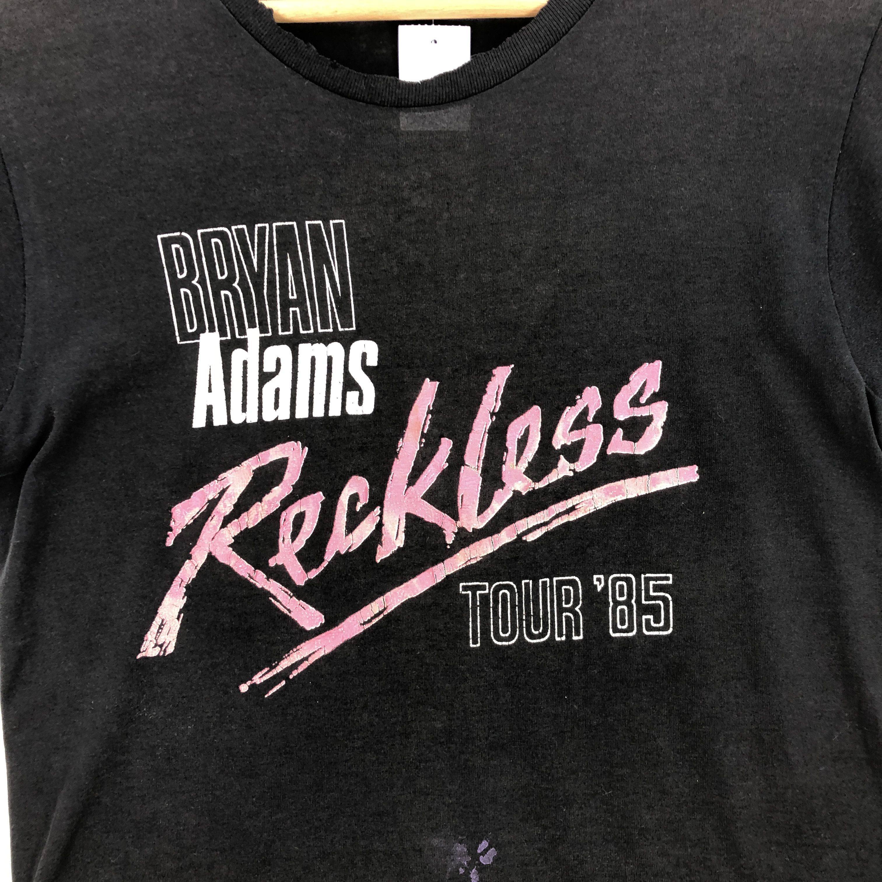 Band Tees × Vintage Vintage 1985 Bryan Adams T Shirt Reckless Tour Tees Size US S / EU 44-46 / 1 - 5 Thumbnail