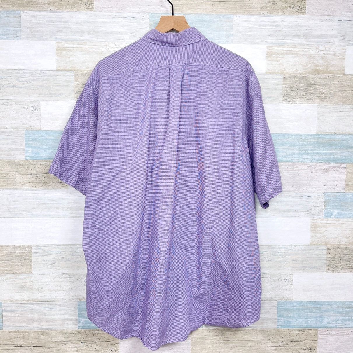 Ralph Lauren Ralph Lauren Vintage Blaire Short Sleeve Shirt Purple Mens Size US XL / EU 56 / 4 - 4 Thumbnail