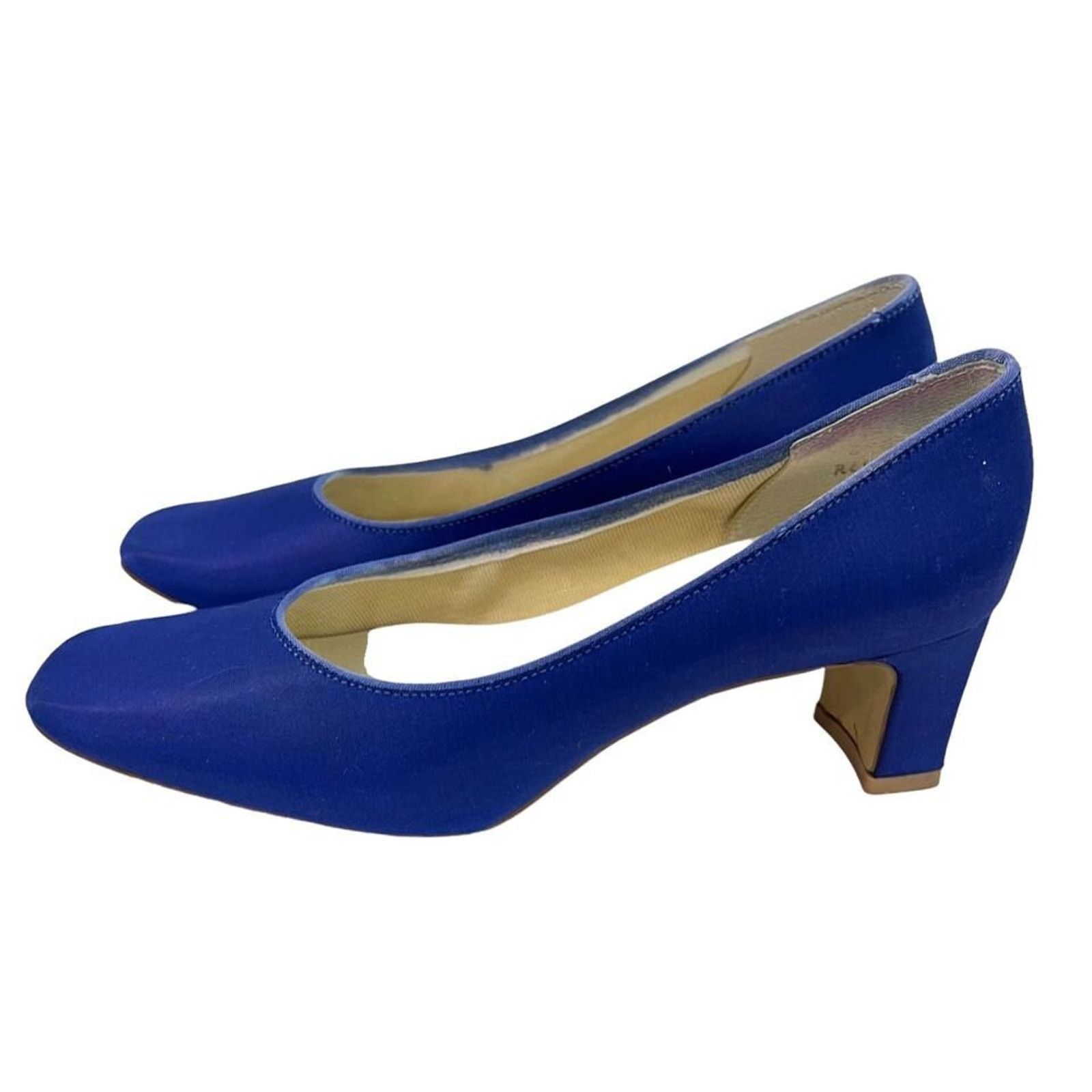 Vintage Vintage 80s Dyeables Satin Heels Pumps Size 6.5 Retro Shoes Size US 6.5 / IT 36.5 - 4 Thumbnail