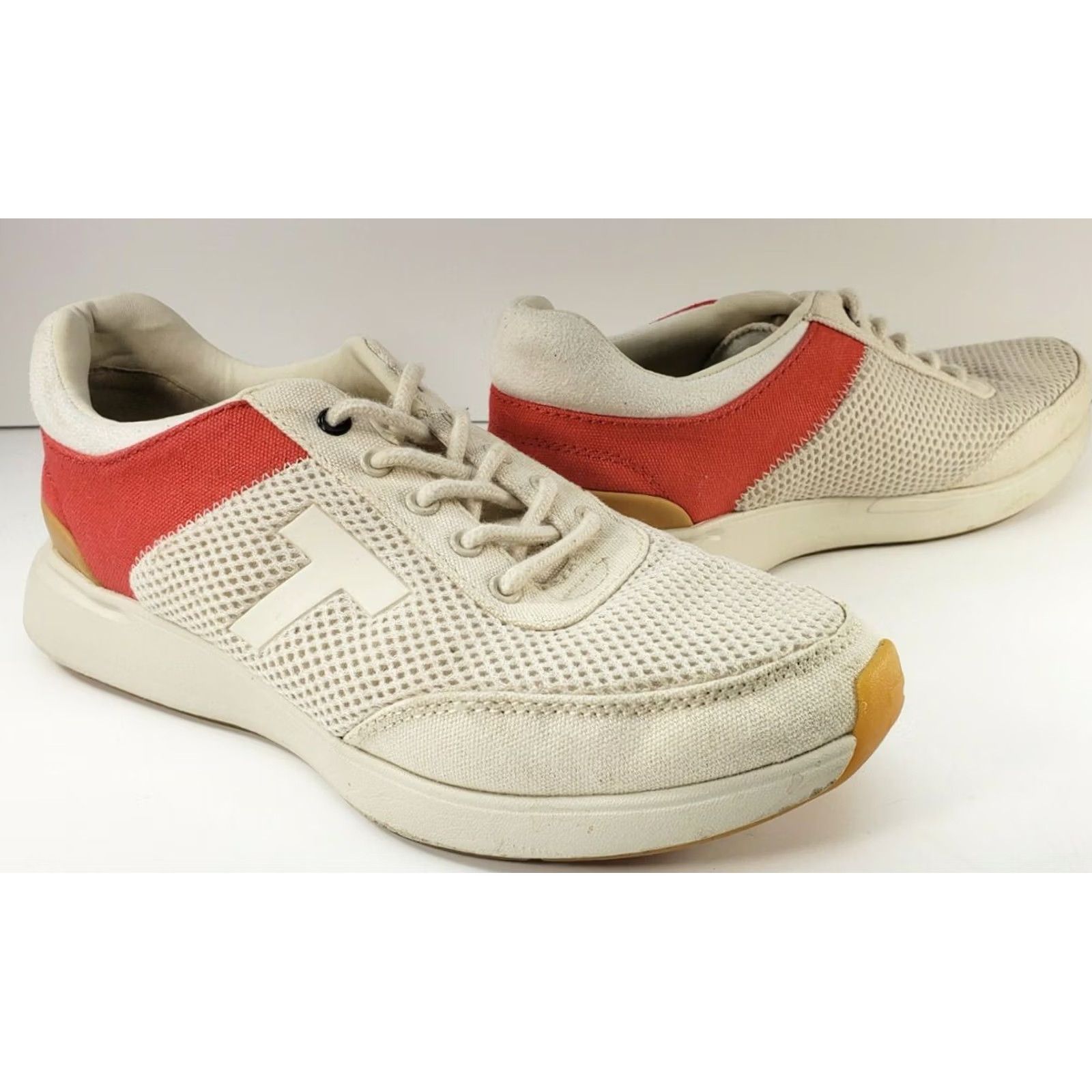 Toms Toms Arroyo Women's Athletic Sneakers White Red Birch Canvas Women's 7M Cushy Size US 7 / IT 37 - 5 Thumbnail