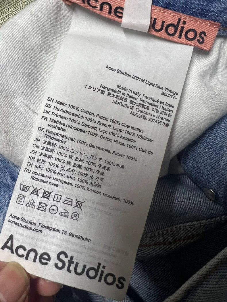 Acne Studios Acne studios Light blue straight leg jeans 2502-Nextarrow Size US 31 - 6 Thumbnail