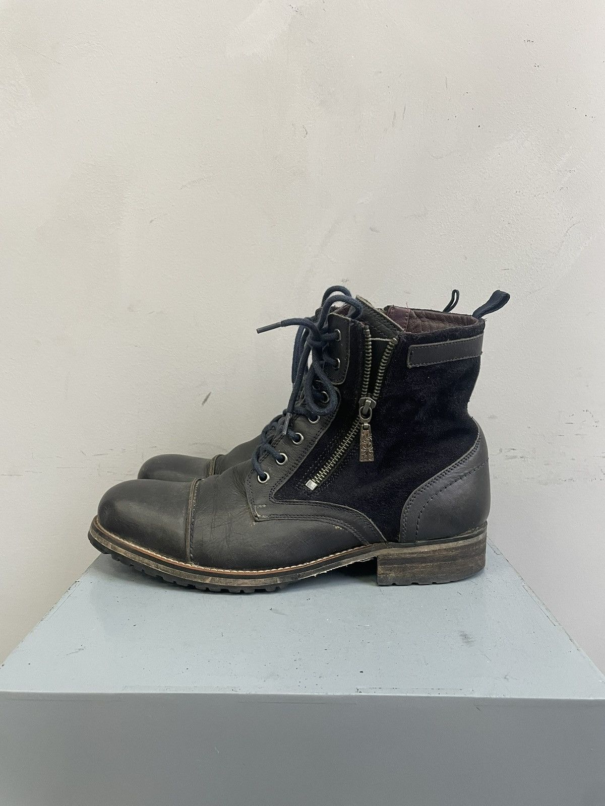 Undercover Combat boots zipper guidi style lace up avant garde vintage Size US 8 / EU 41 - 6 Thumbnail