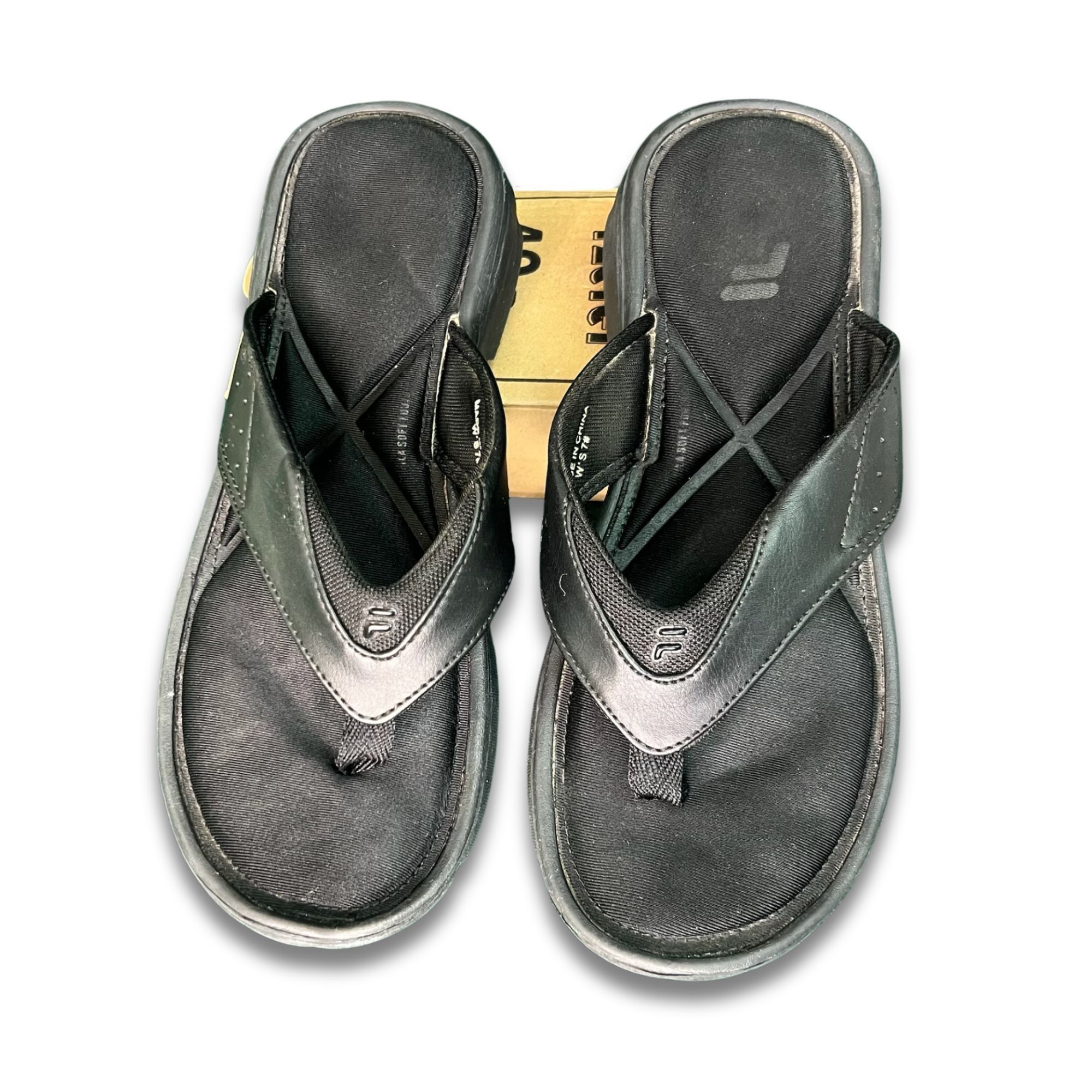 Fila Fila Womens Logo Slip-On Sandals Black Size 7 Comfortable & Size US 7 / IT 37 - 2 Thumbnail