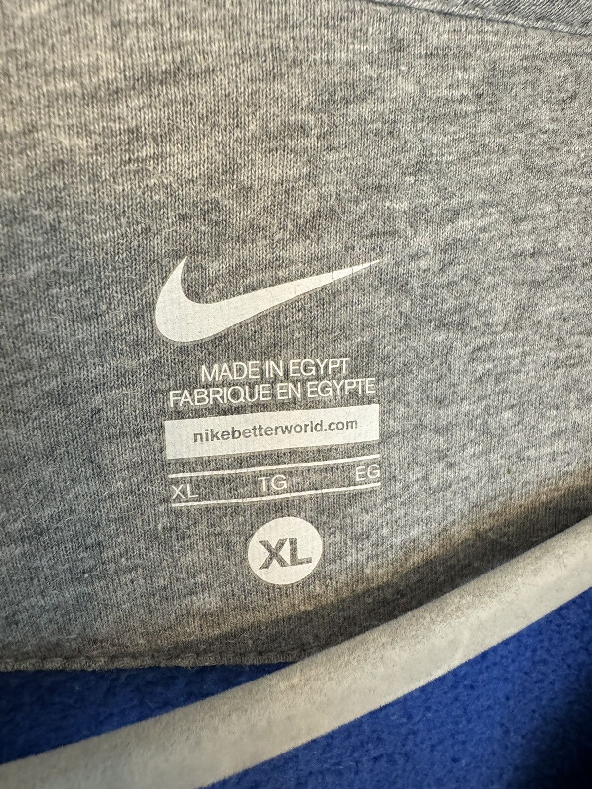 Nike Nike vintage hoodie blue swoosh logo acg Size US XL / EU 56 / 4 - 7 Thumbnail