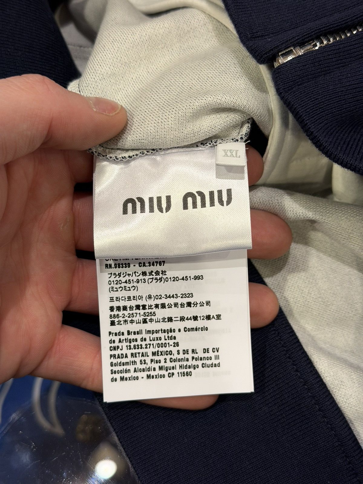 Miu Miu Miu Miu Deux-Tonal Knit Track Jacket Size US S / EU 44-46 / 1 - 7 Thumbnail