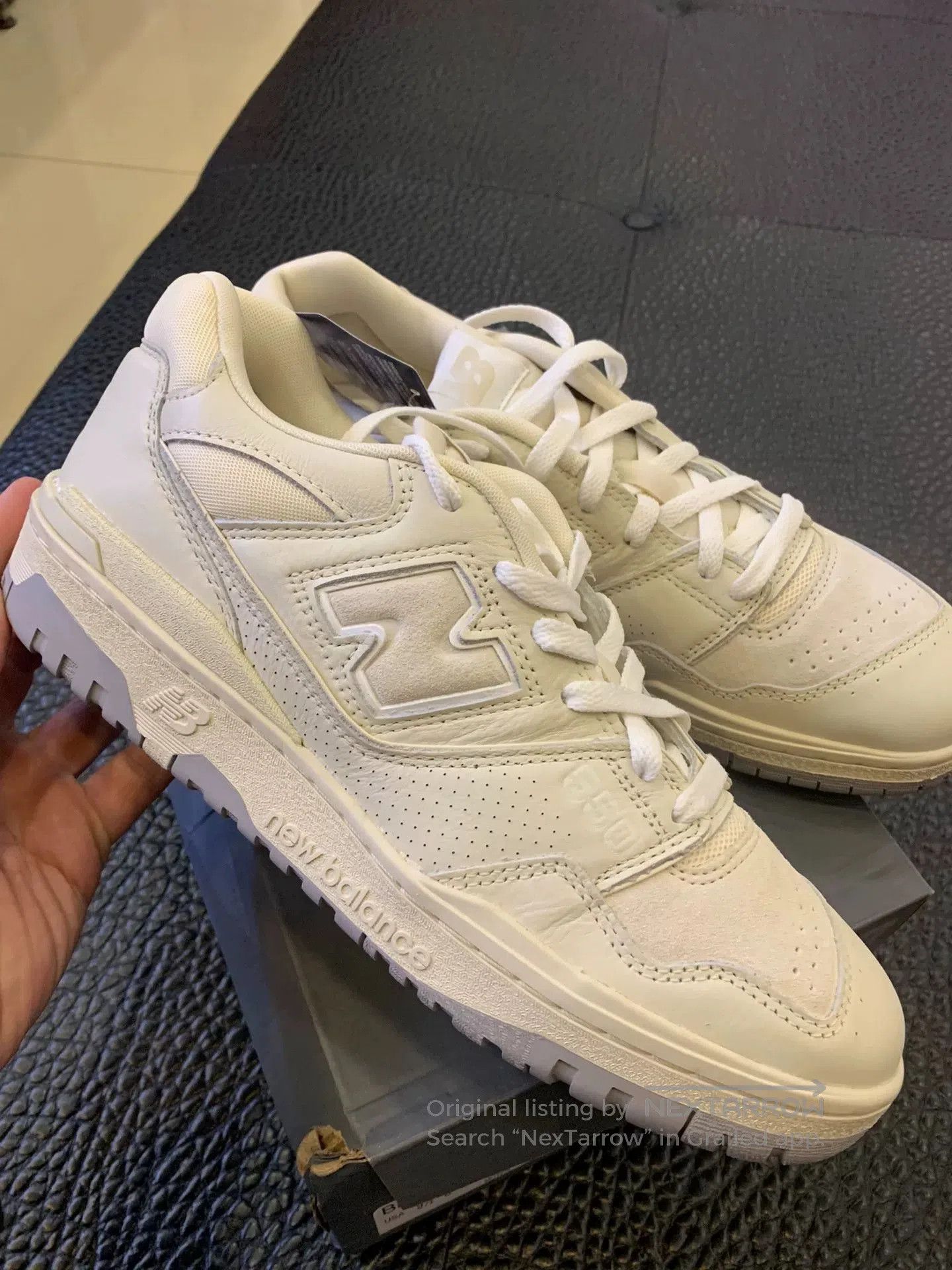 New Balance 550PWD Leather Retro Basketball Shoes.
