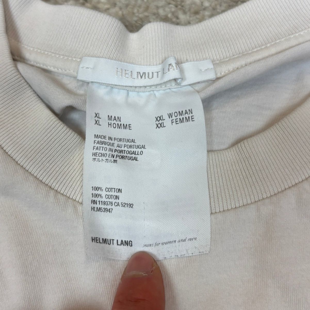 Helmut Lang Helmut Lang x Saintwoods Taxi Short Sleeve Tee Shirt XL Size US XL / EU 56 / 4 - 6 Thumbnail