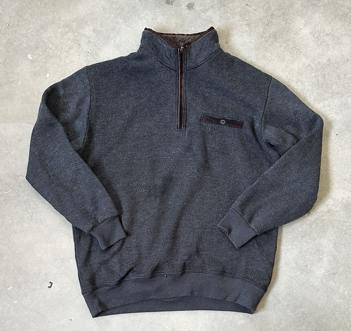 Kansai Yamamoto VINTAGE KANSAI YAMAMOTO HALF ZIPPER SWEATER Size US XL / EU 56 / 4 - 1 Thumbnail