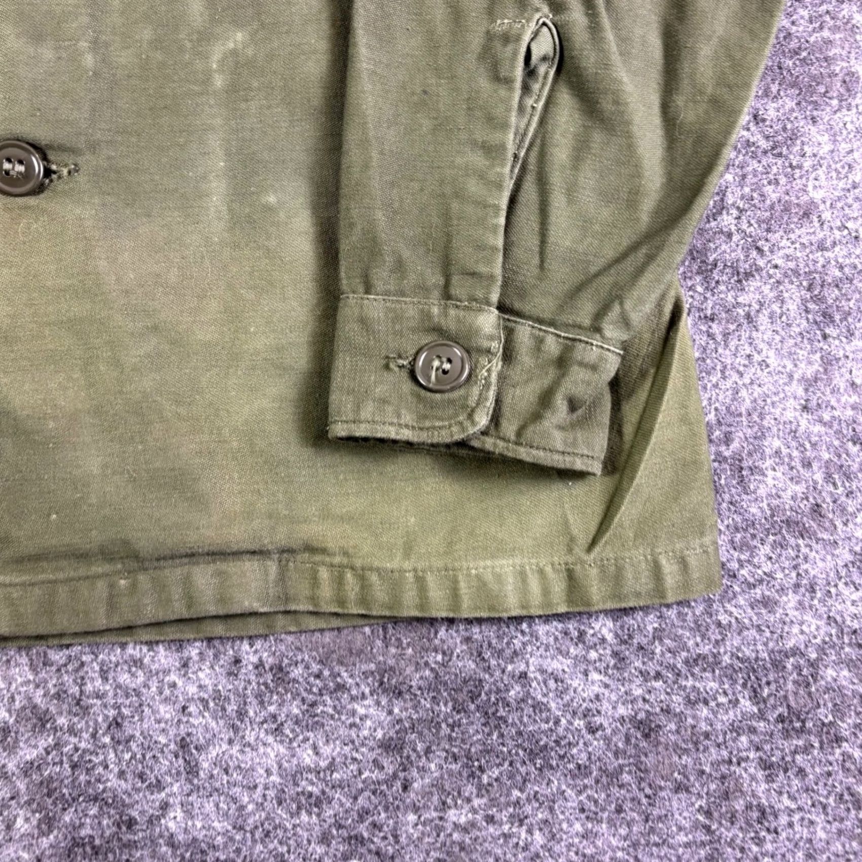 Olive VINTAGE US Army Nafzinger Olive Green Utility Field Shirt Mens Size 42 Green Military Cotton Shirt Men 1912 Size US XL / EU 56 / 4 - 8 Thumbnail