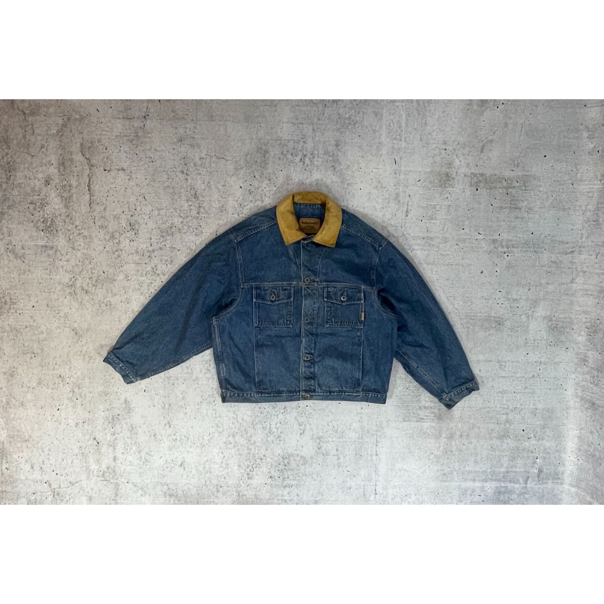 Timberland Vintage Timberland Denim Jacket XL Oversized Stonewash Truck Grailed