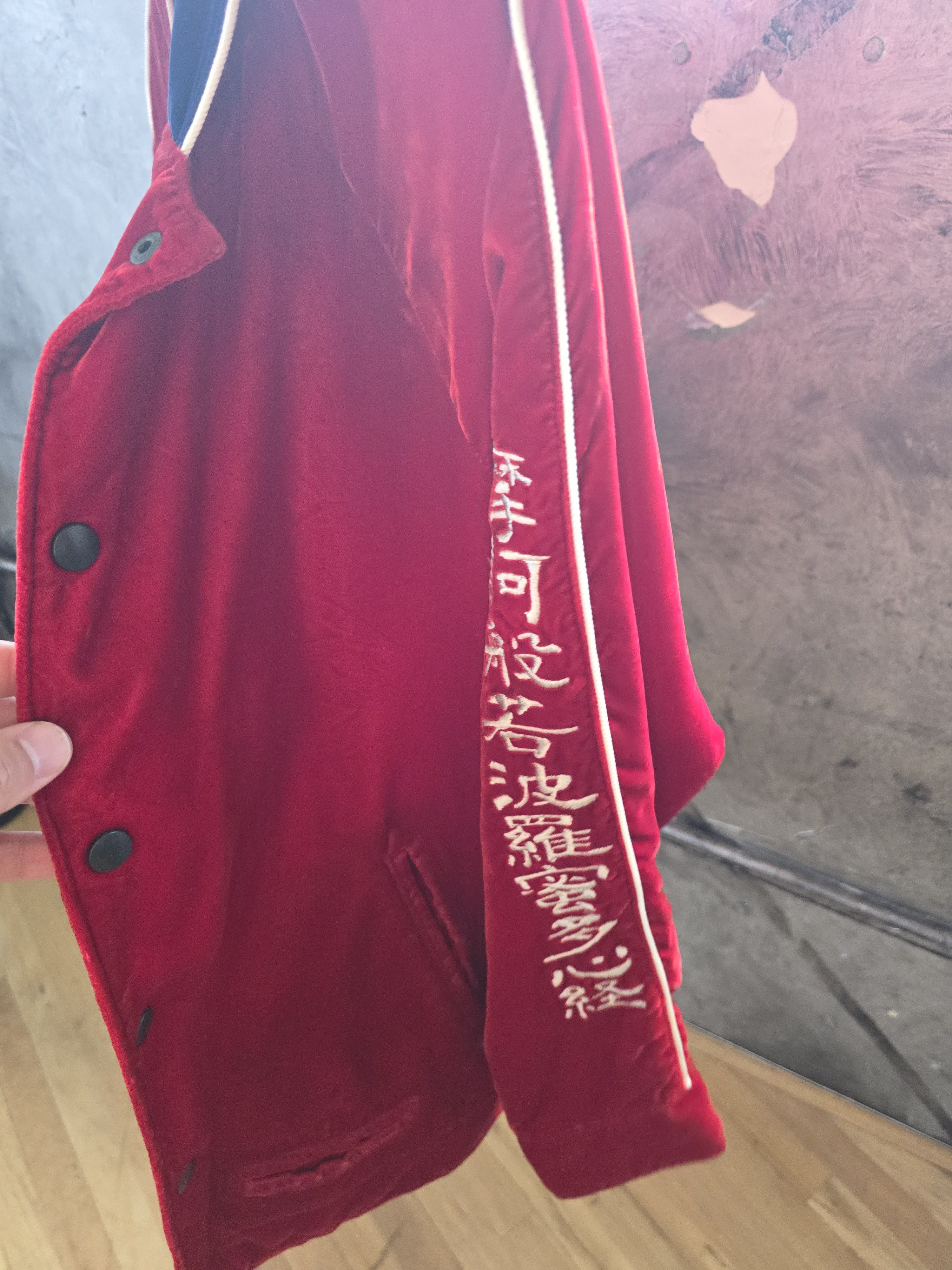 Blackmeans Blackmeans Red Velvet light track jacket Size US L / EU 52-54 / 3 - 4 Thumbnail