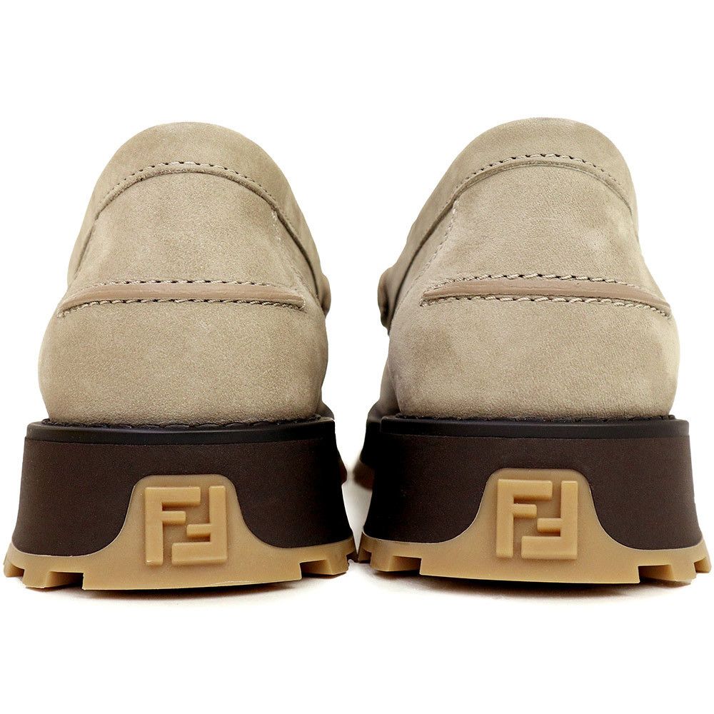 Fendi FENDI O Lock Zucca Loafers Shoes Size US 5 / IT 35 - 7 Thumbnail