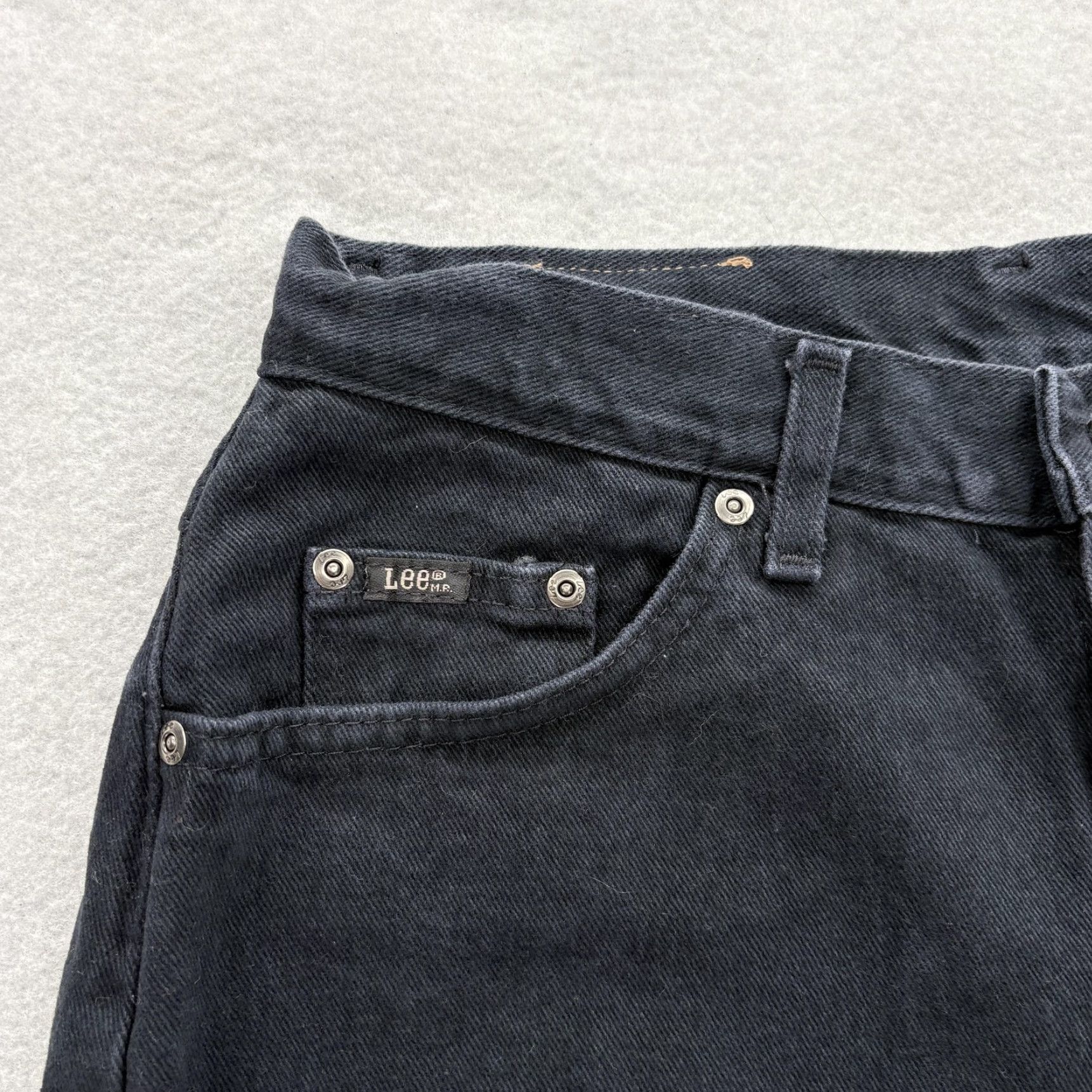 Lee VINTAGE Lee Easy Fit Straight Jeans Womens 14 Black Wash High Rise USA 90s NWT Size 36" / US 14 / IT 50 - 4 Thumbnail