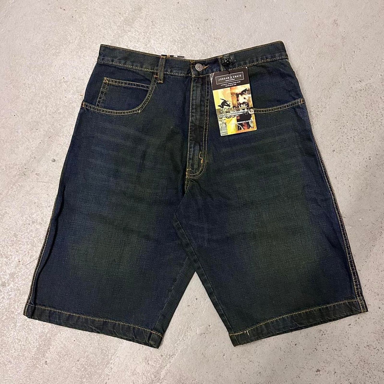 Vintage Vintage Baggy Y2k Urban Wide Leg Denim Shorts Blue Men Sz 30 Size US 30 / EU 46 - 1 Thumbnail